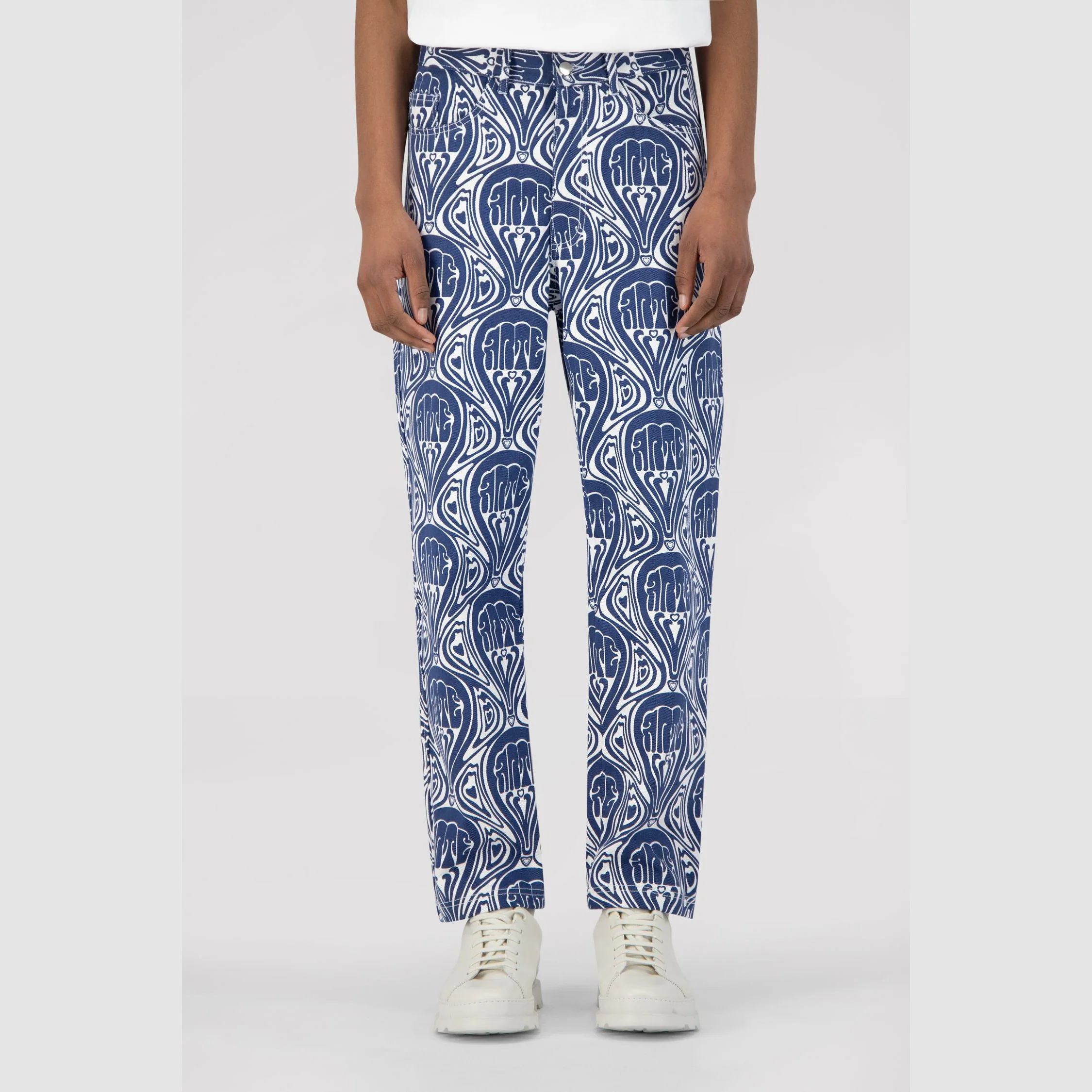 Jean Novo Pants - Blue/White