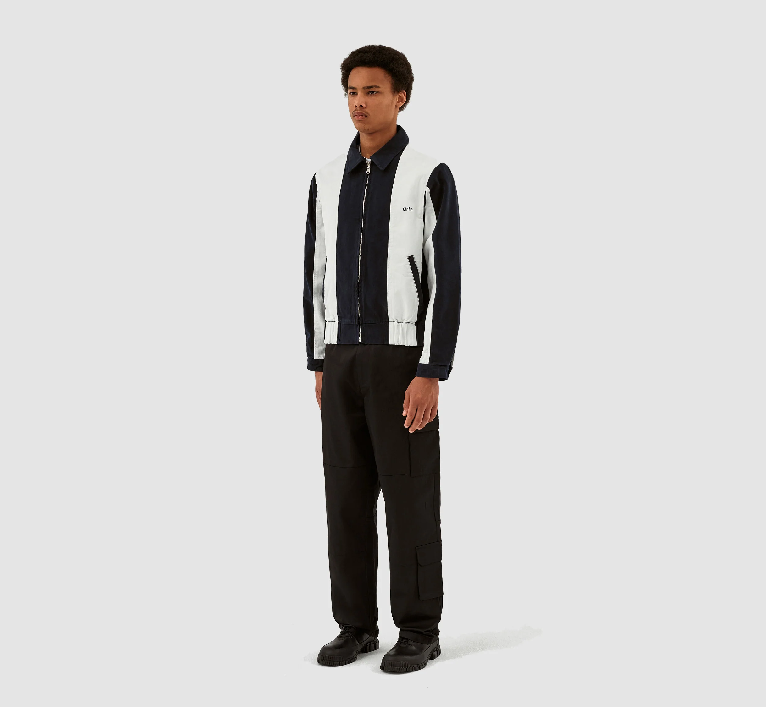 Jeffrey Stripe - Navy/White - Image 6