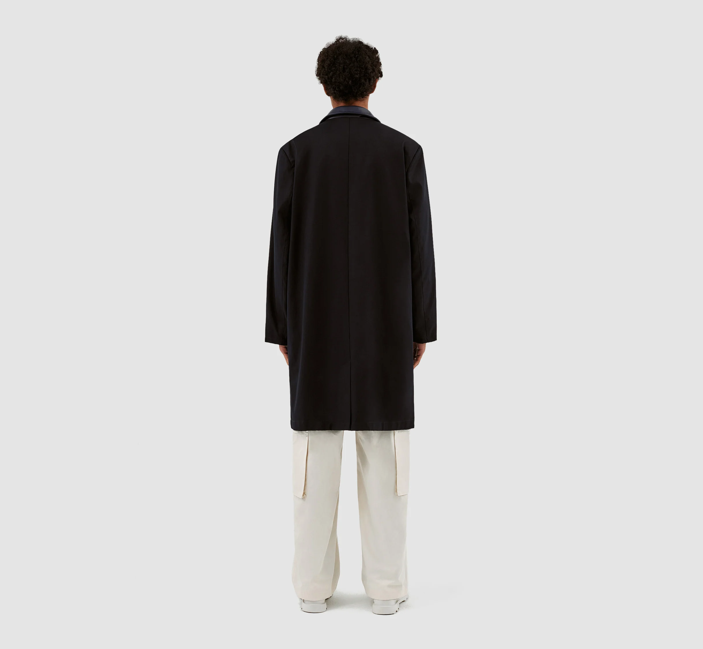 Joe Collar Coat - Navy - Image 8