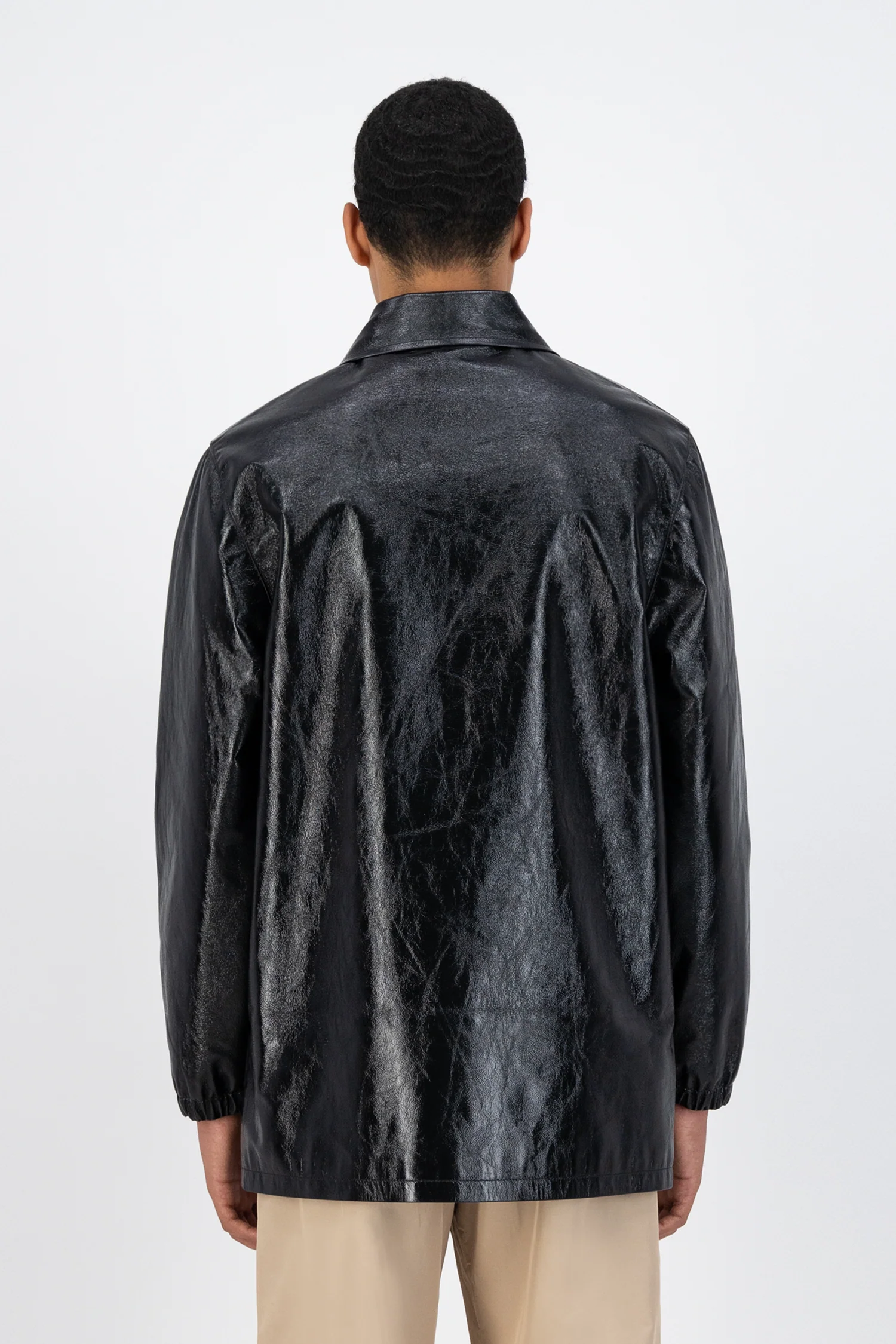 Joe Patent Jacket - Black - Image 3