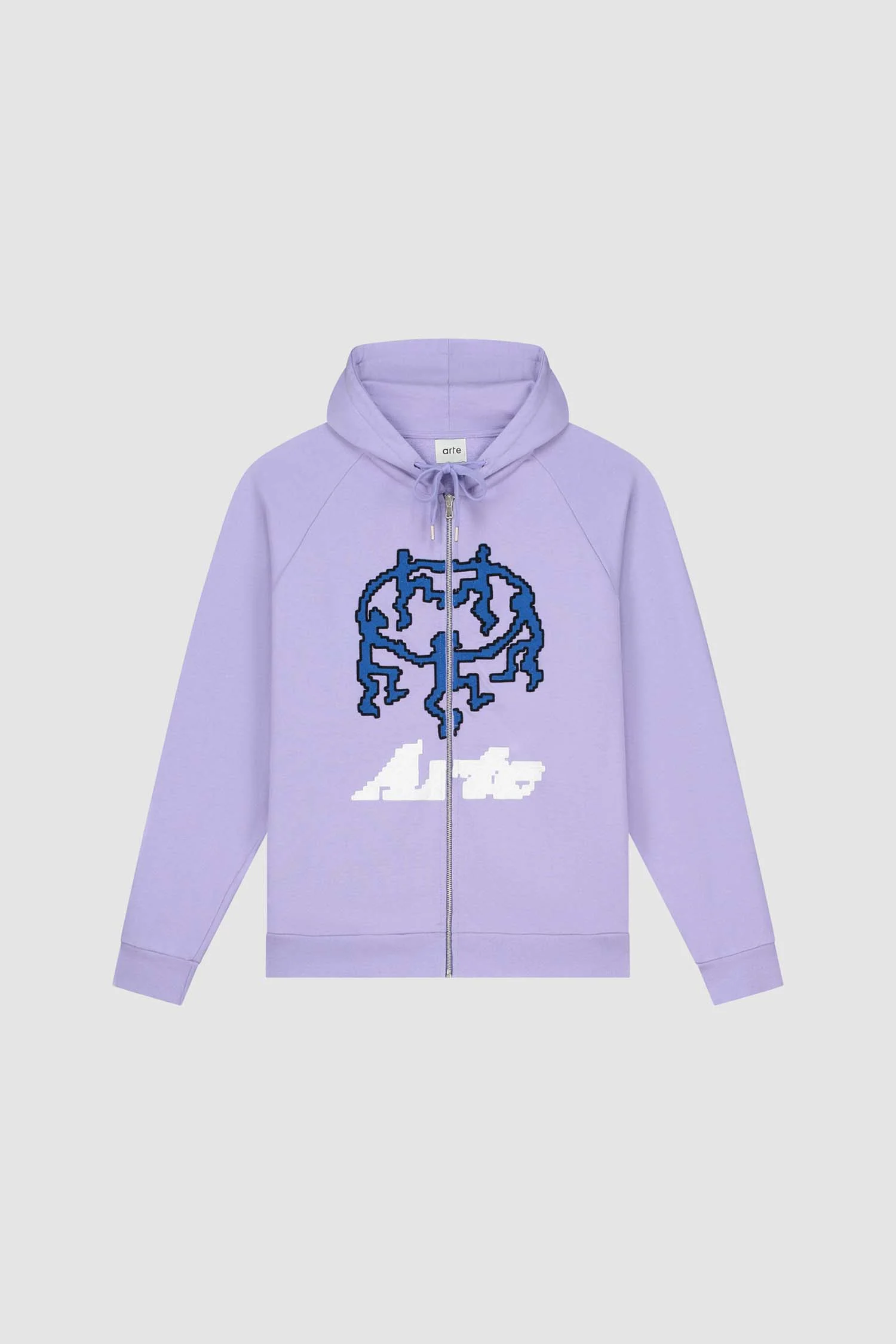 Joe Pixel Dancer Zip Hoodie - Lilac - Image 8