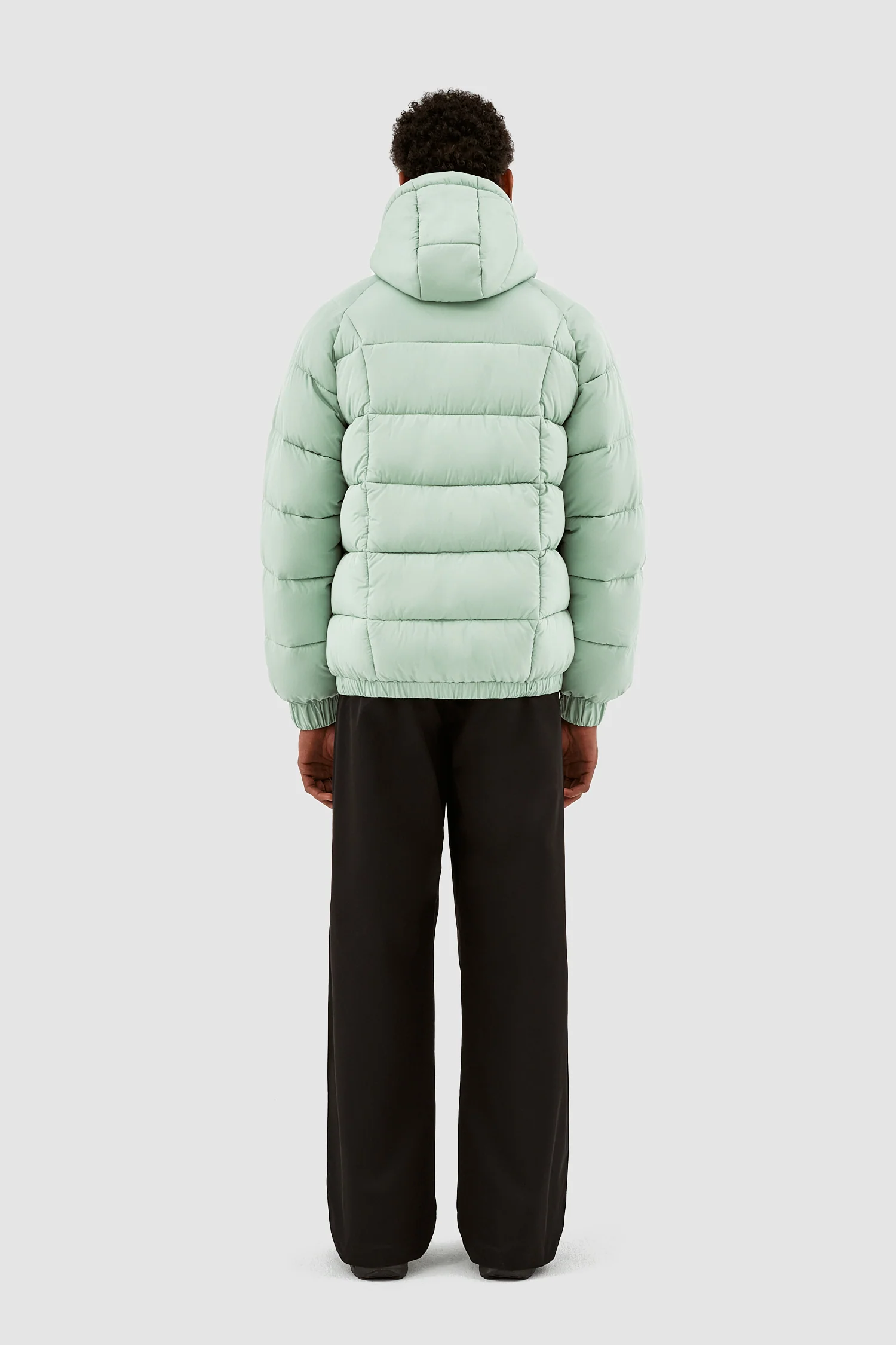 Joey Cuts Puffer Jacket - Light Green - Image 6