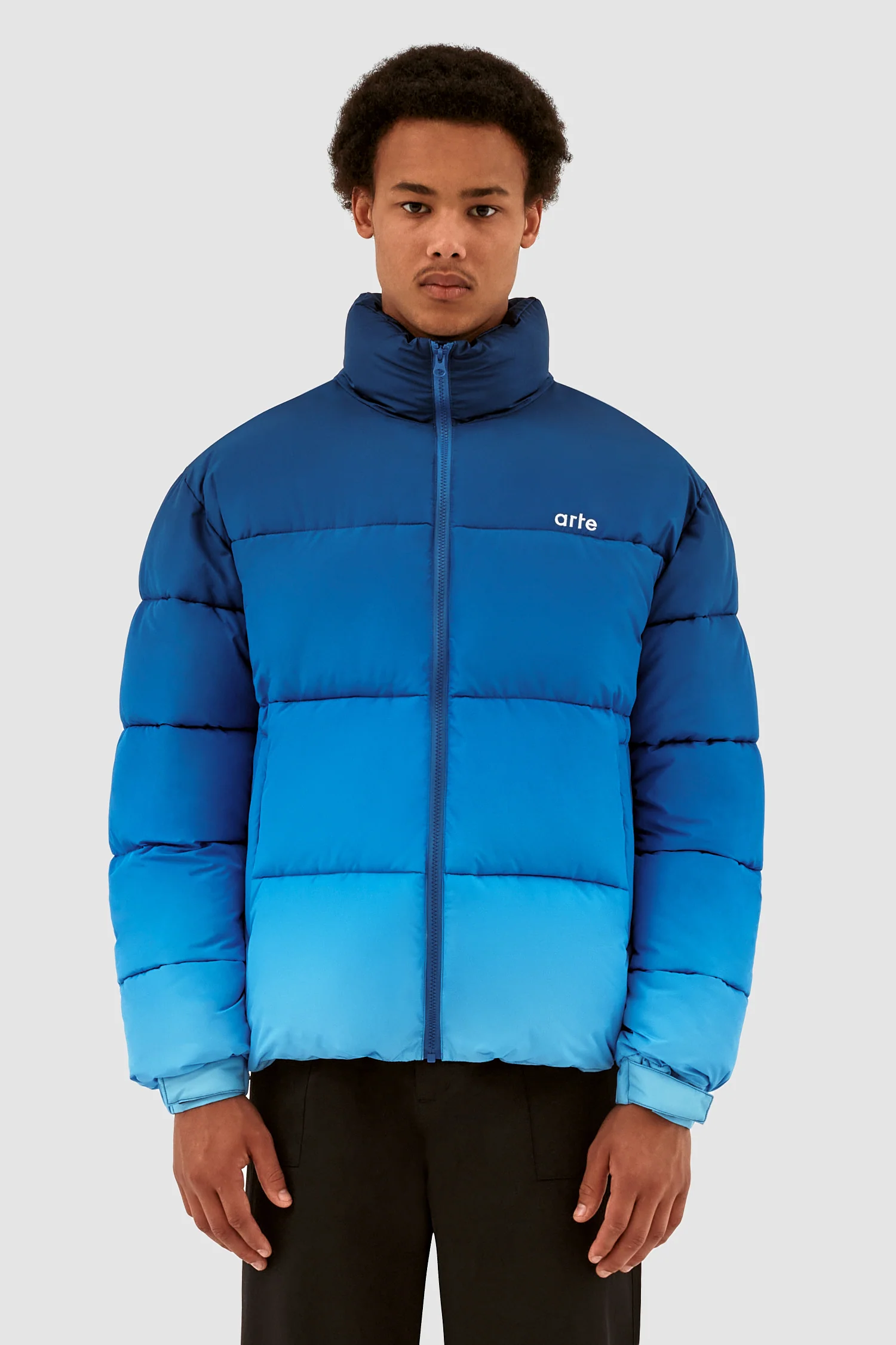 Joey Degrade Puffer Jacket - Blue - Image 2