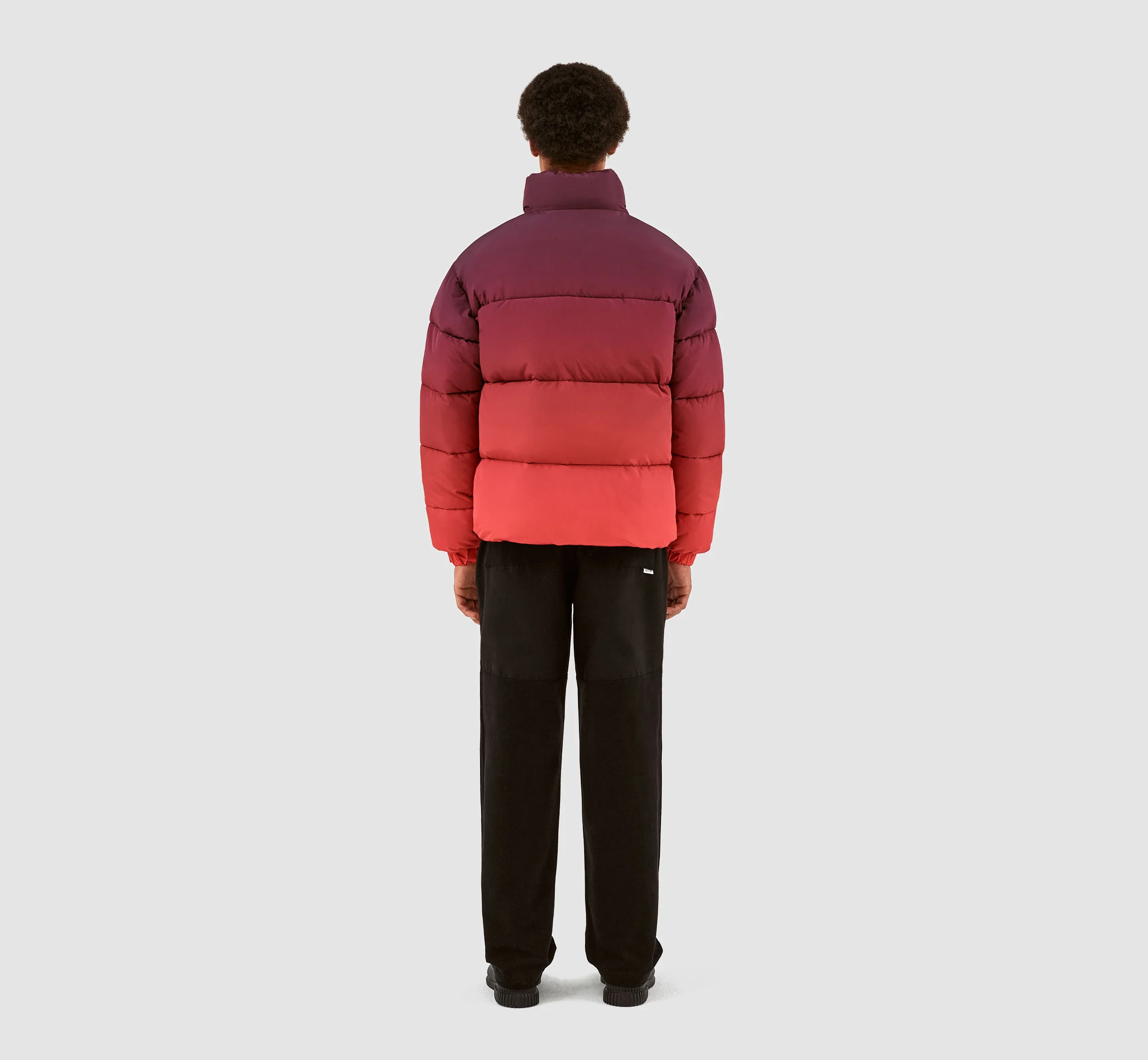 Joey Degrade Puffer Jacket - Red - Image 7