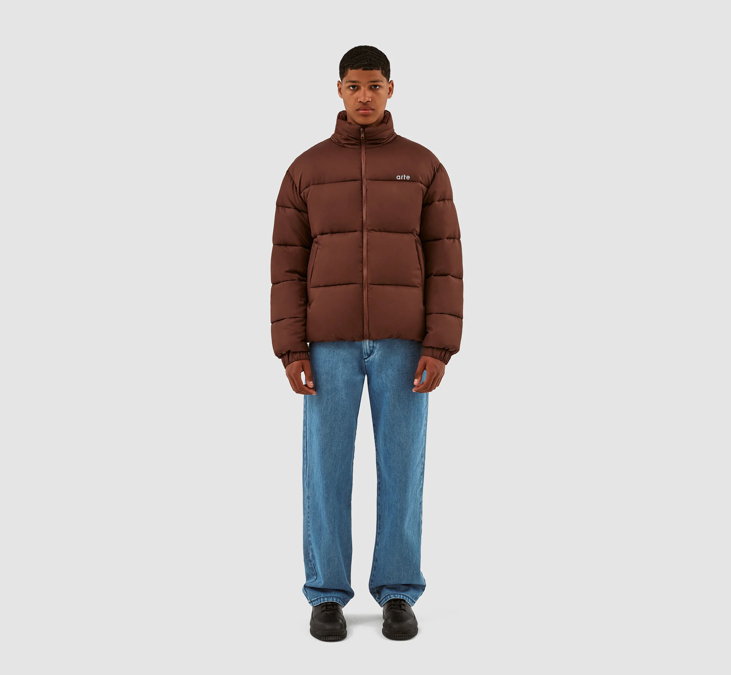 Joey Puffer Jacket - Brown - Image 7