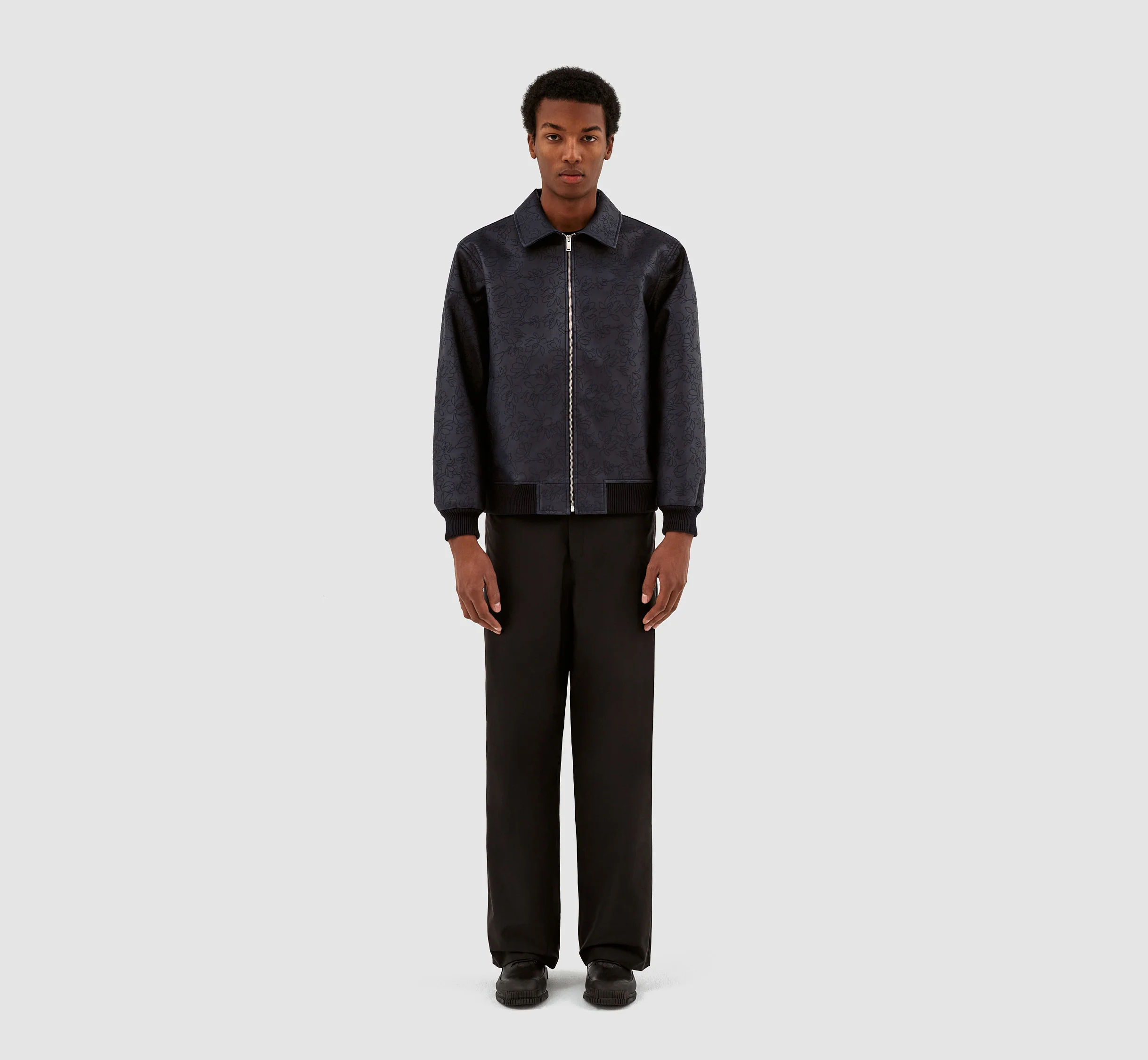 Jonah Embroidery Jacket - Navy - Image 5