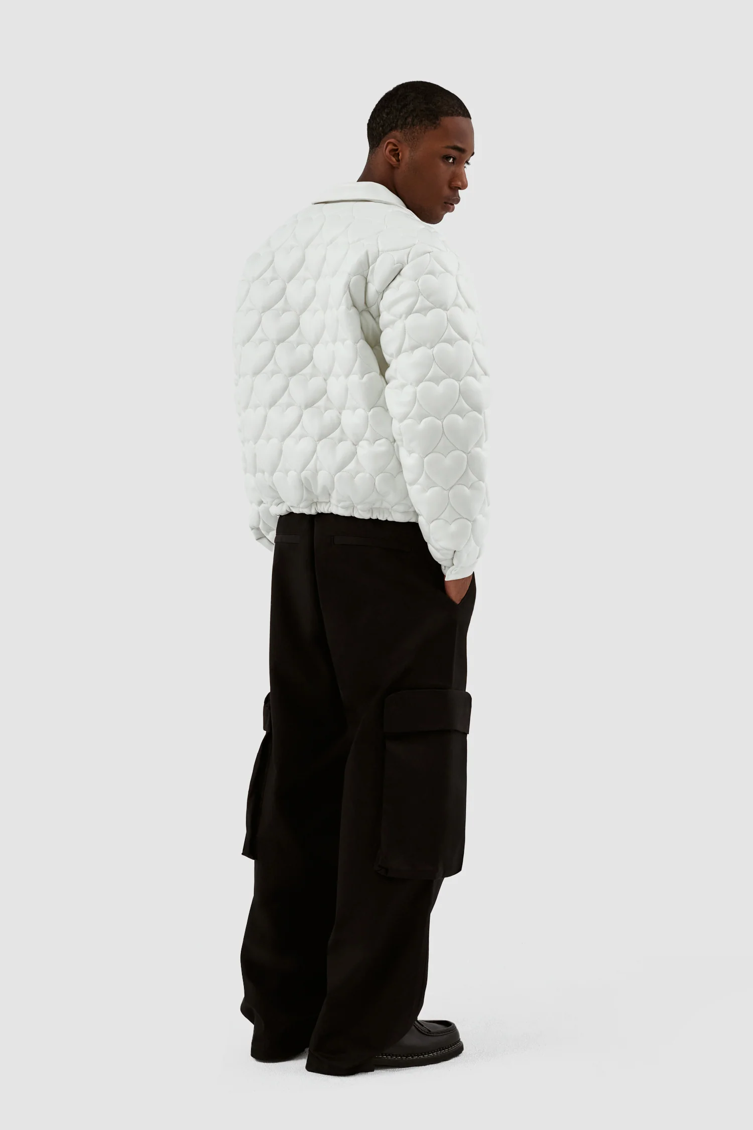 Jonah Padded Jacket - Off White - Image 6