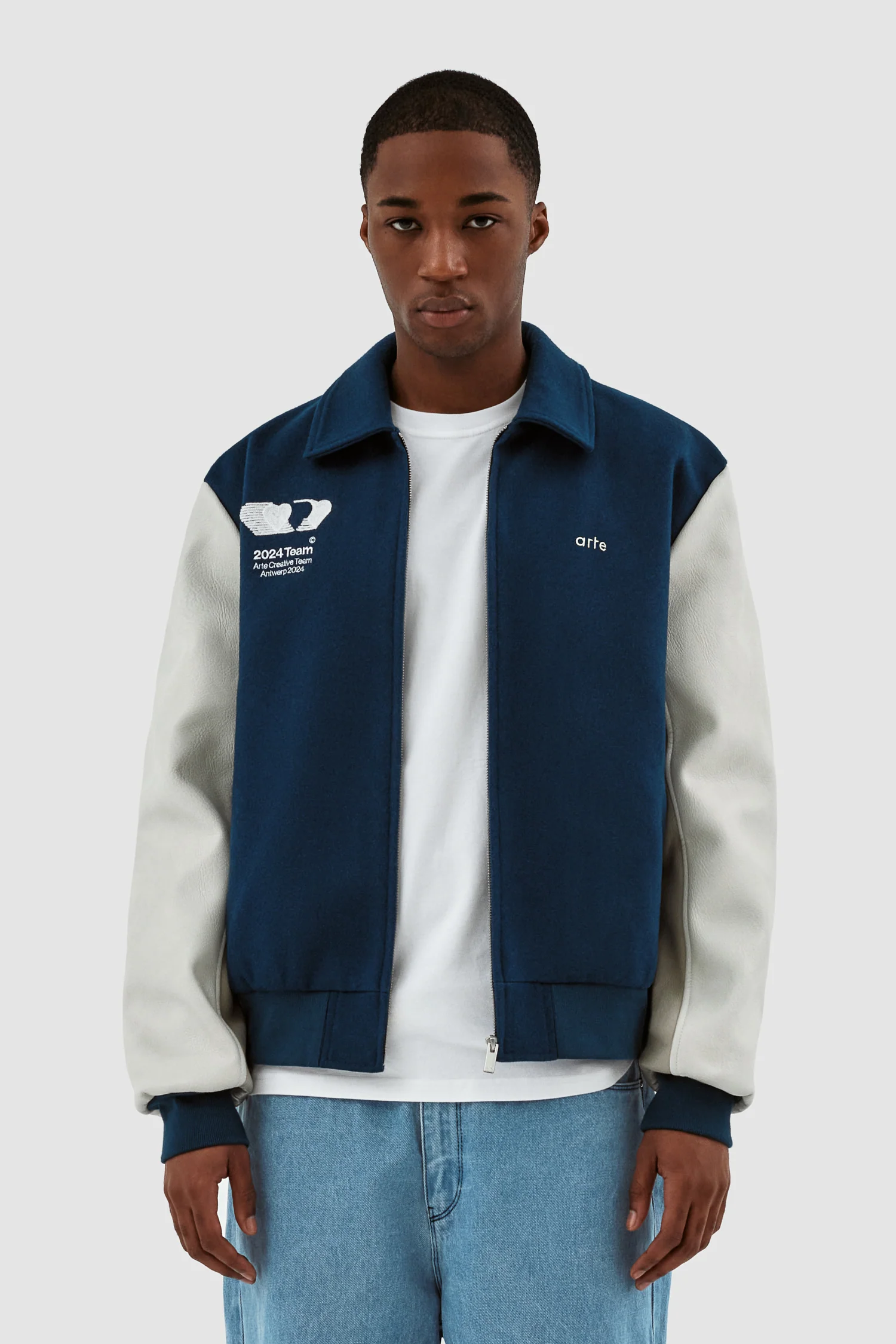 Jonah Team Jacket - Teal/Cream - Image 4