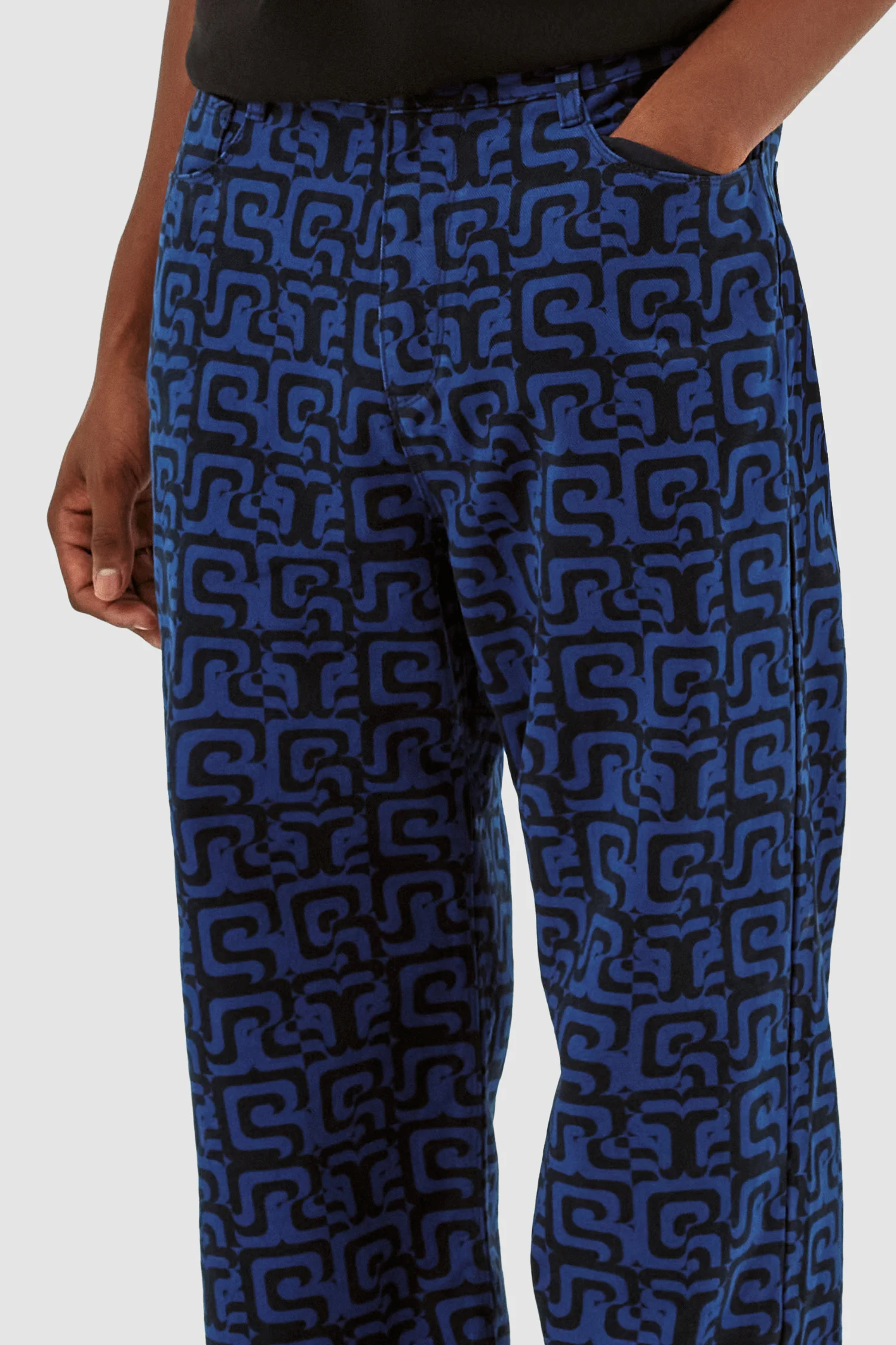 Jonas Allover Pants - Navy/Blue - Image 4