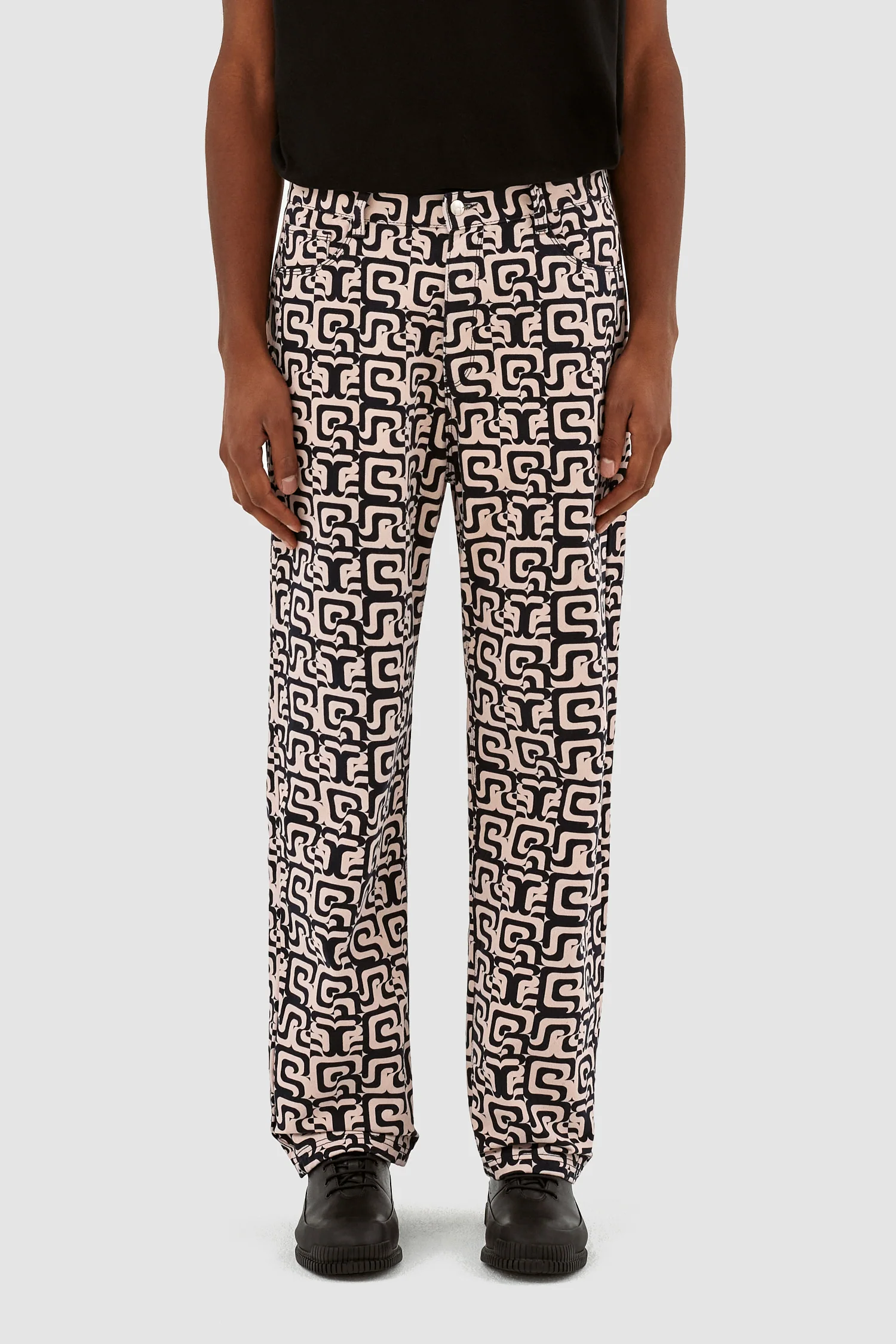 Jonas Allover Pants - Navy/Cream - Image 2