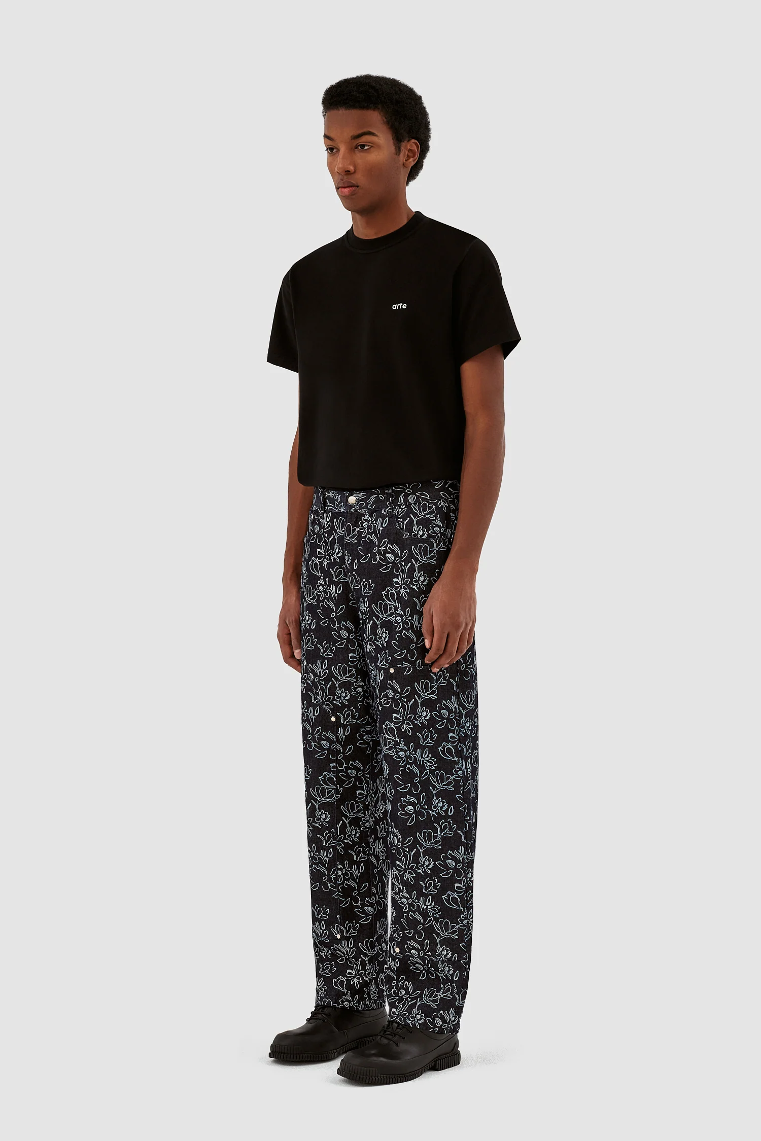 Jonas Flowers Pants - Navy - Image 6