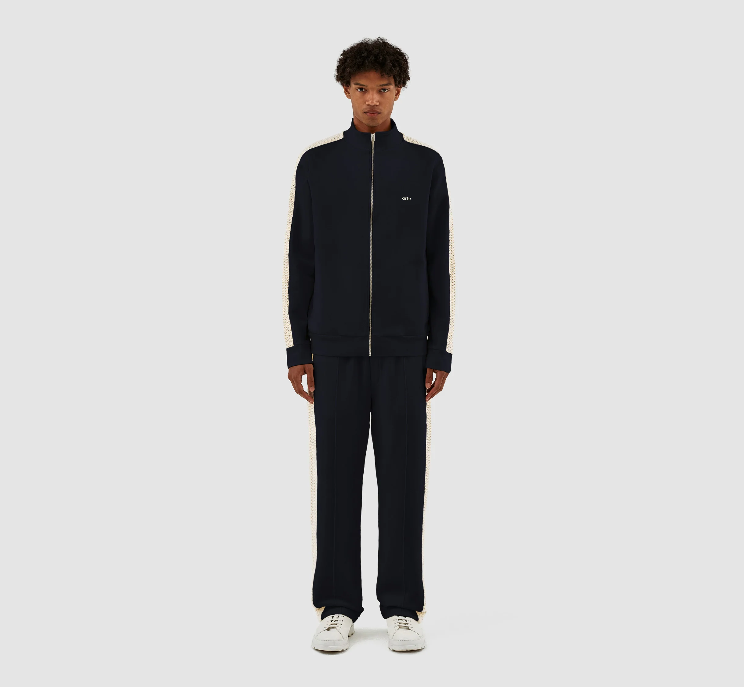 Jonas Lace Jacket - Navy - Image 3