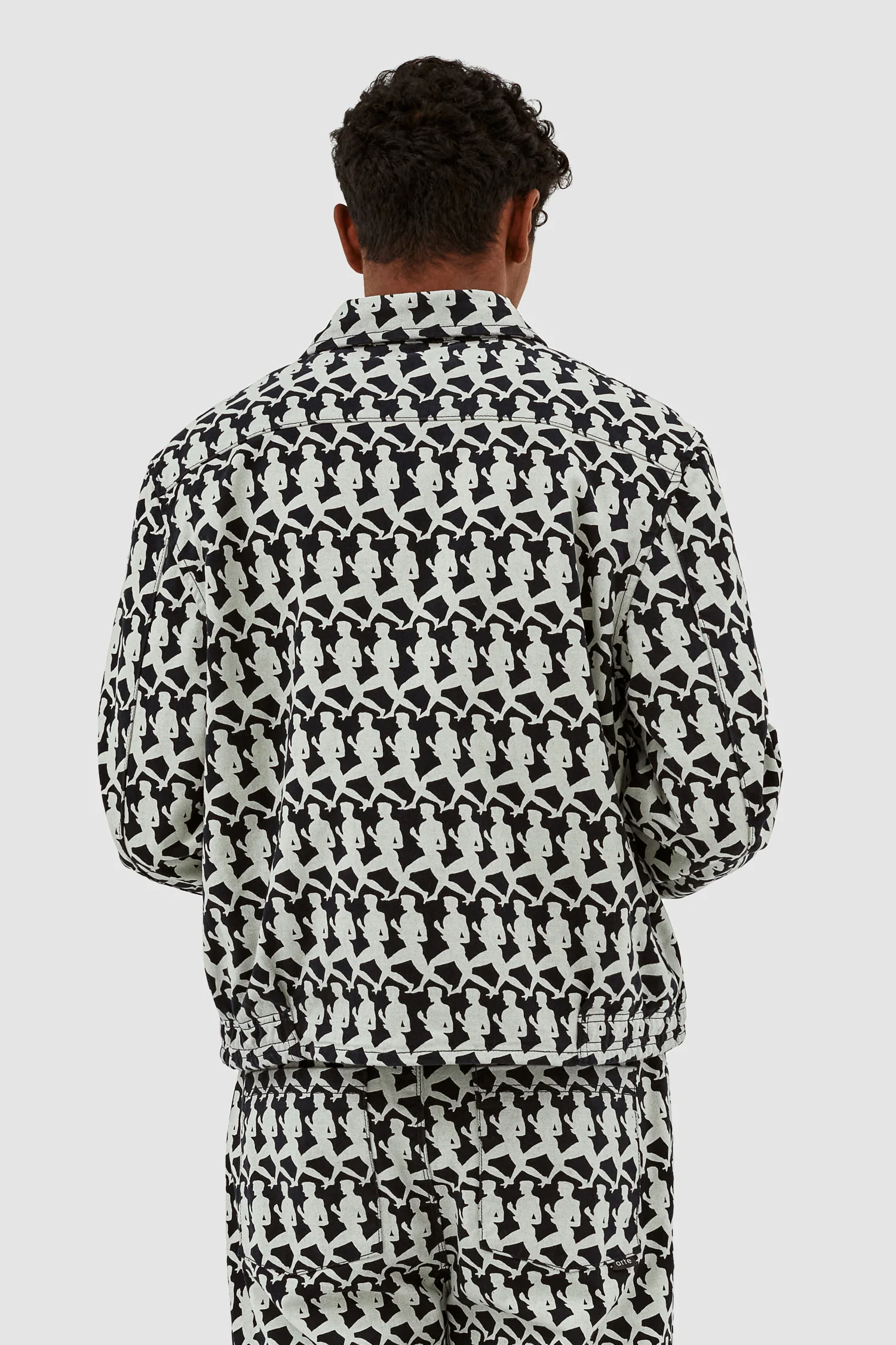 Jones Allover Jacket - Navy/Cream - Image 3
