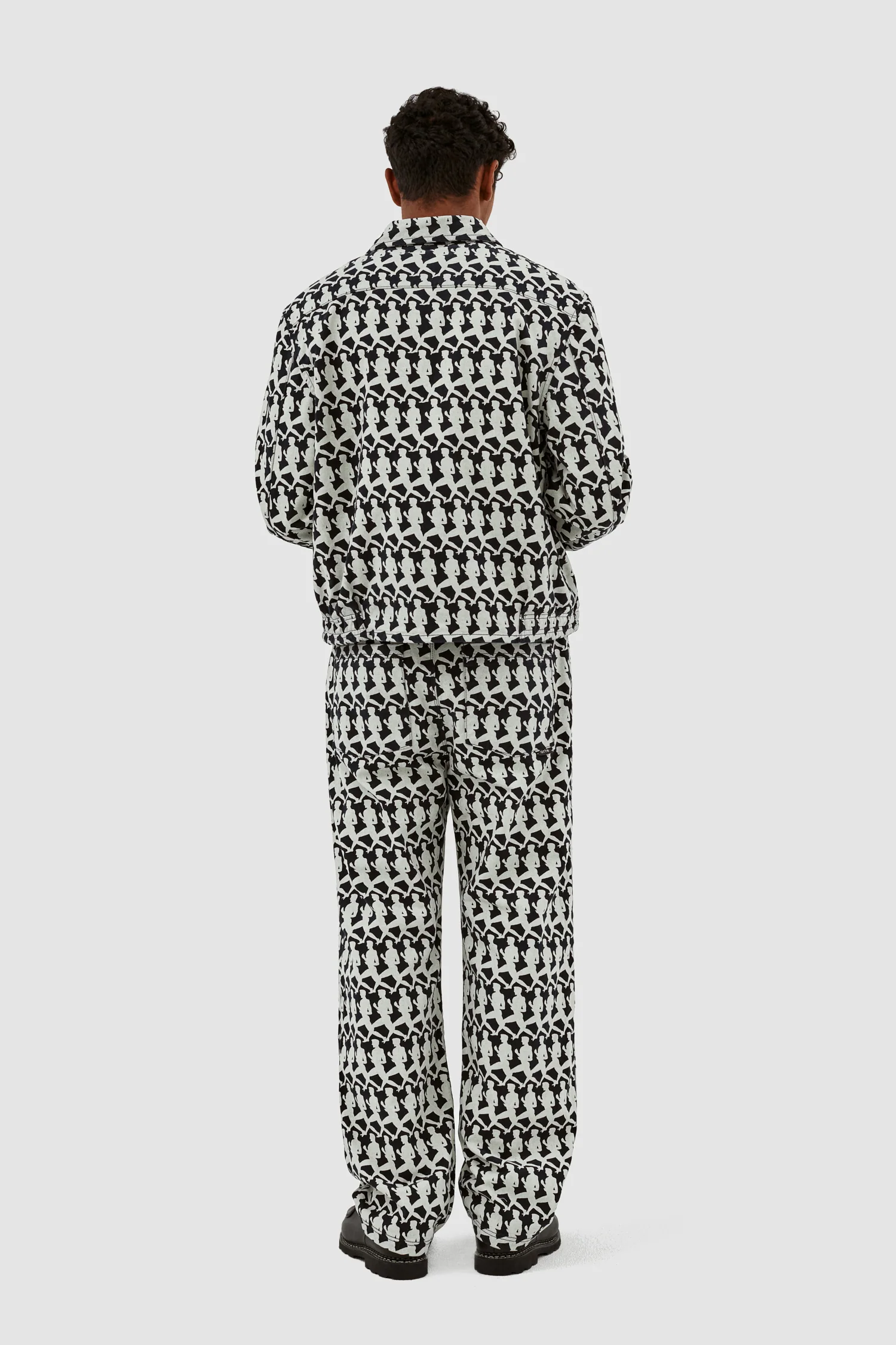 Jones Allover Pants - Navy/Cream - Image 6