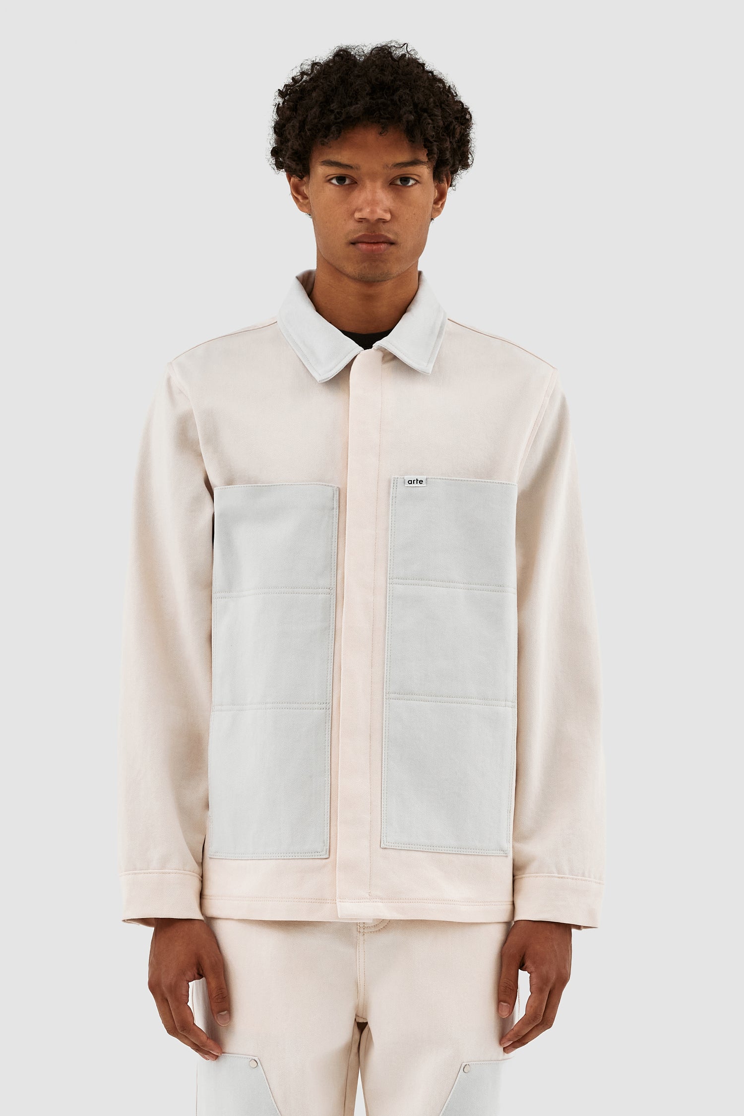 Jones Colorblock Jacket - Cream/Nimbus Cloud - Image 2