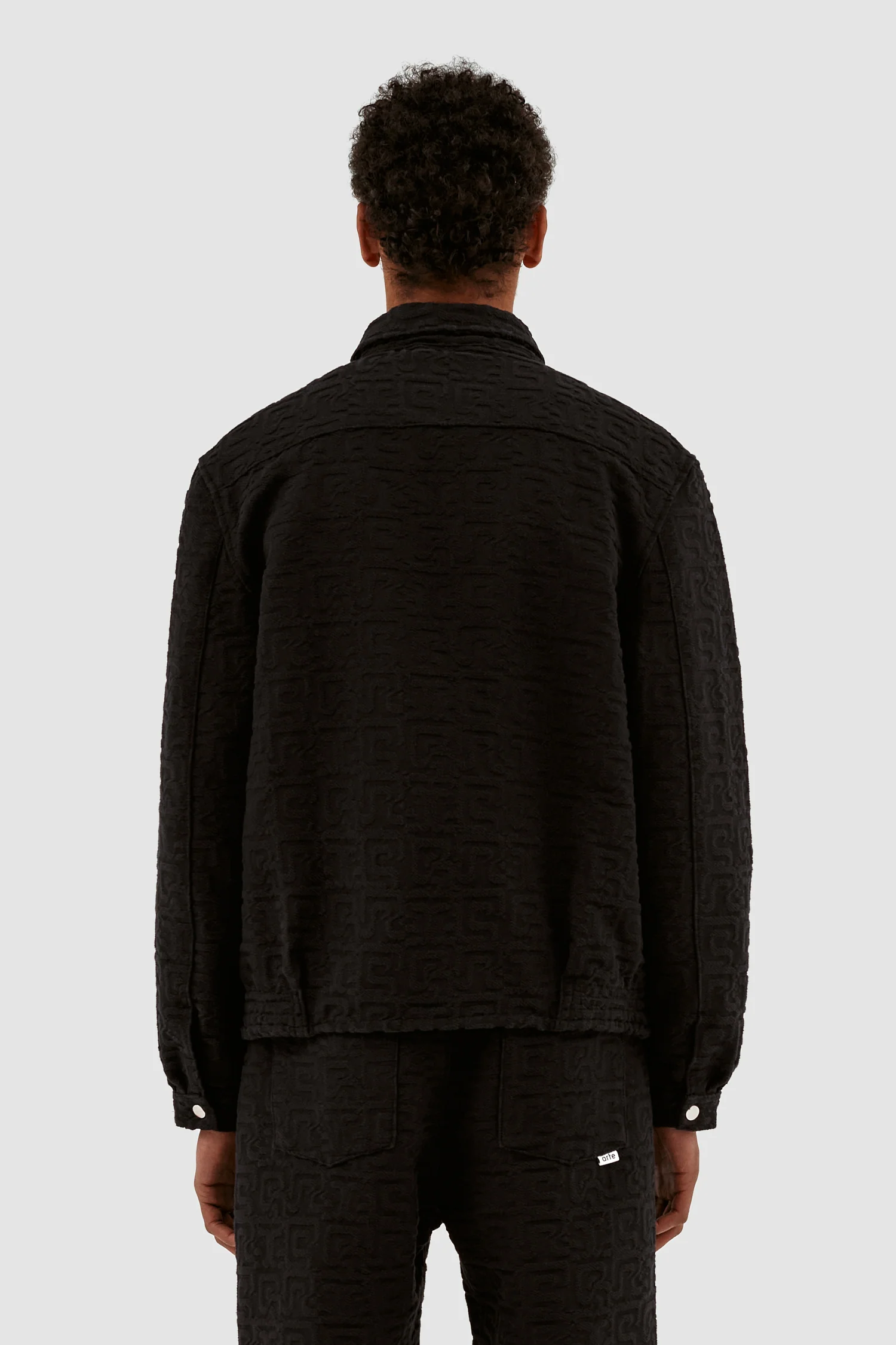 Jones Jacquard Jacket - Black - Image 3
