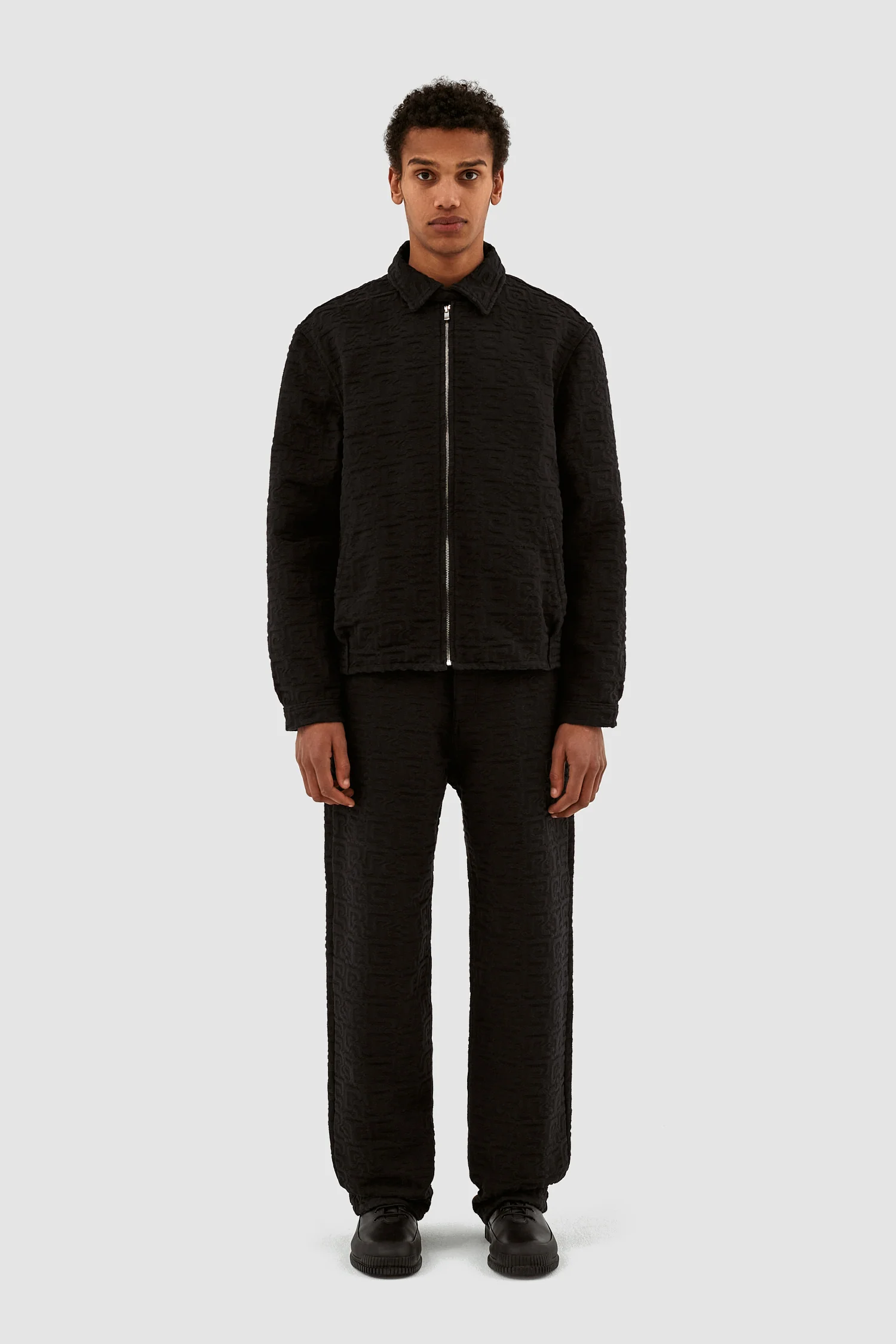 Jones Jacquard Jacket - Black - Image 4