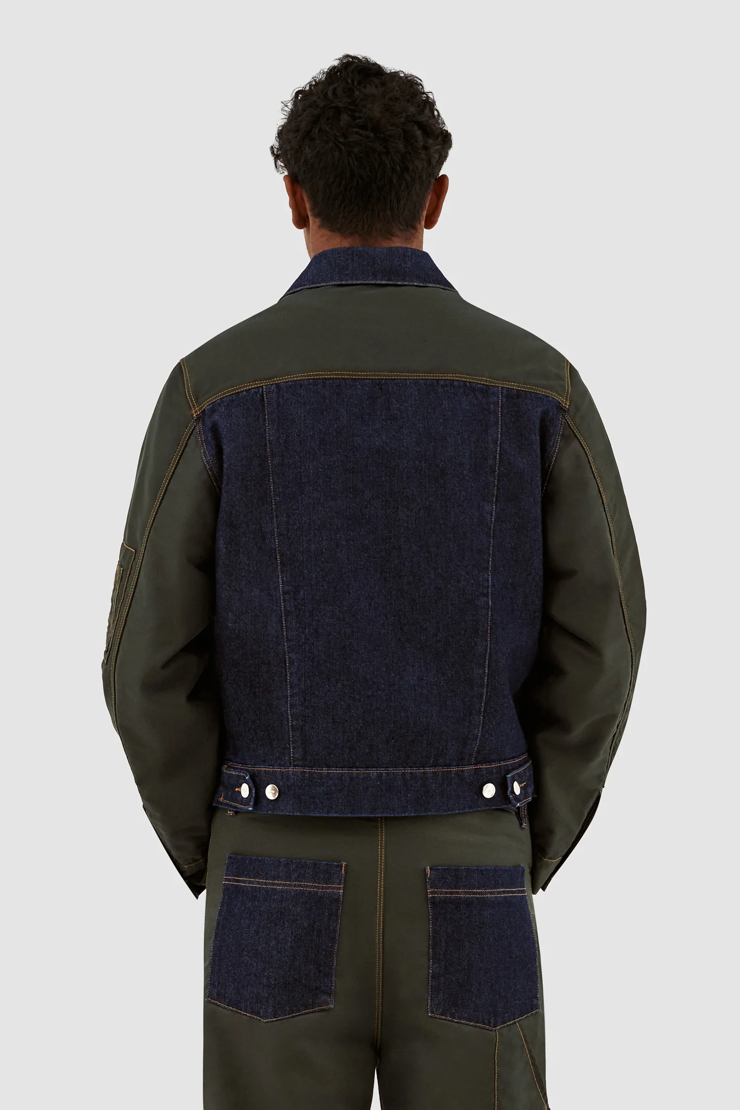 Jones Multi Jacket - Denim/Green - Image 3
