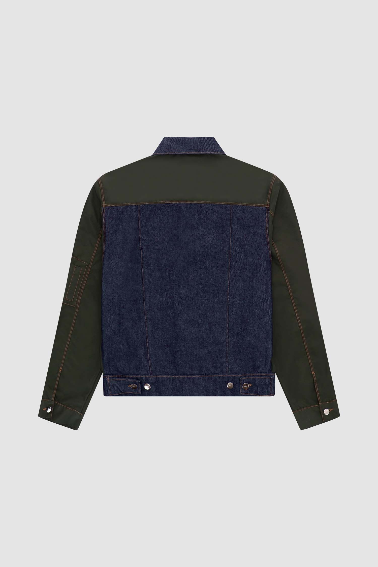 Jones Multi Jacket - Denim/Green - Image 9