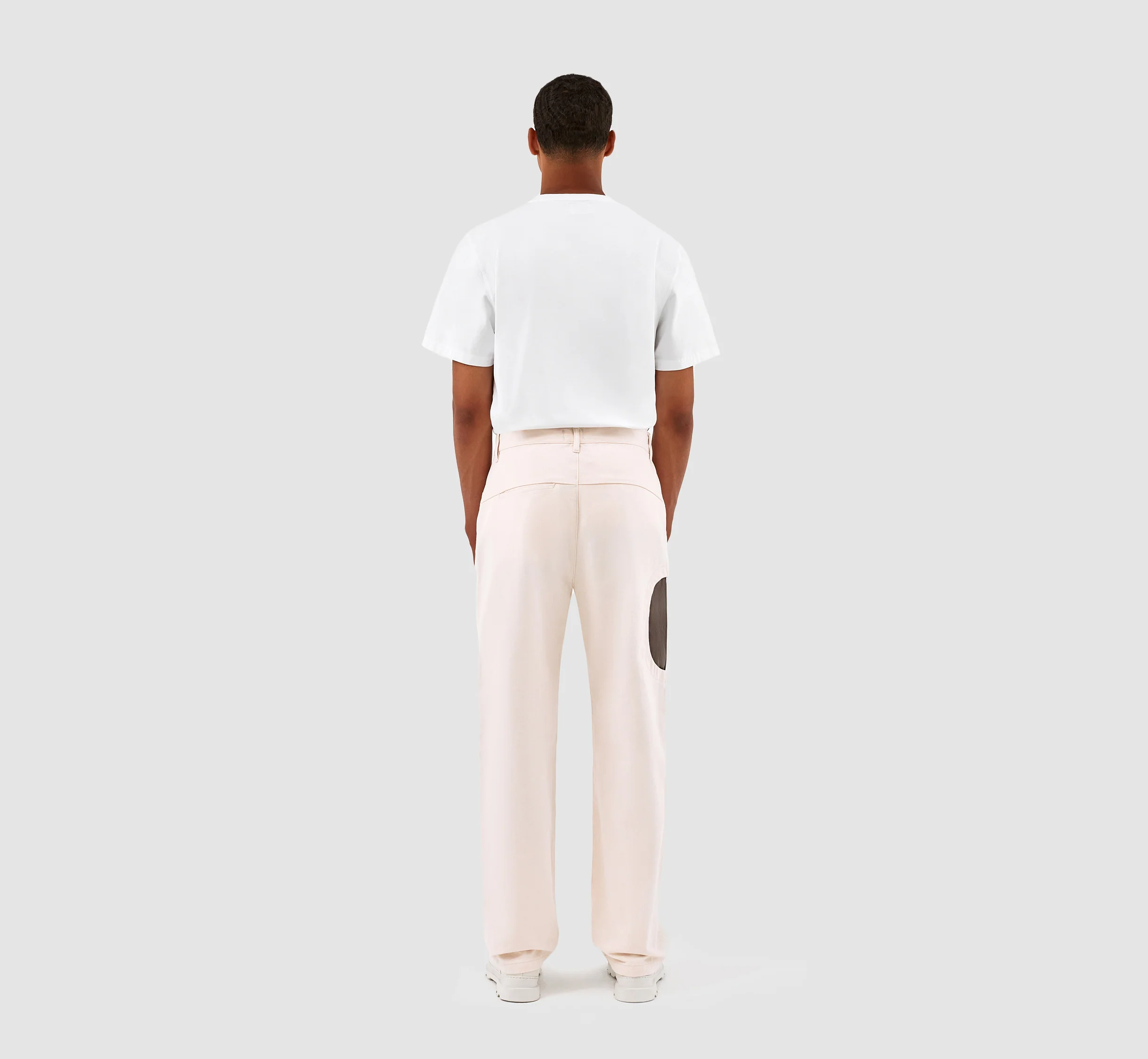 Jones Trabal Pants - Cream/Grey - Image 8