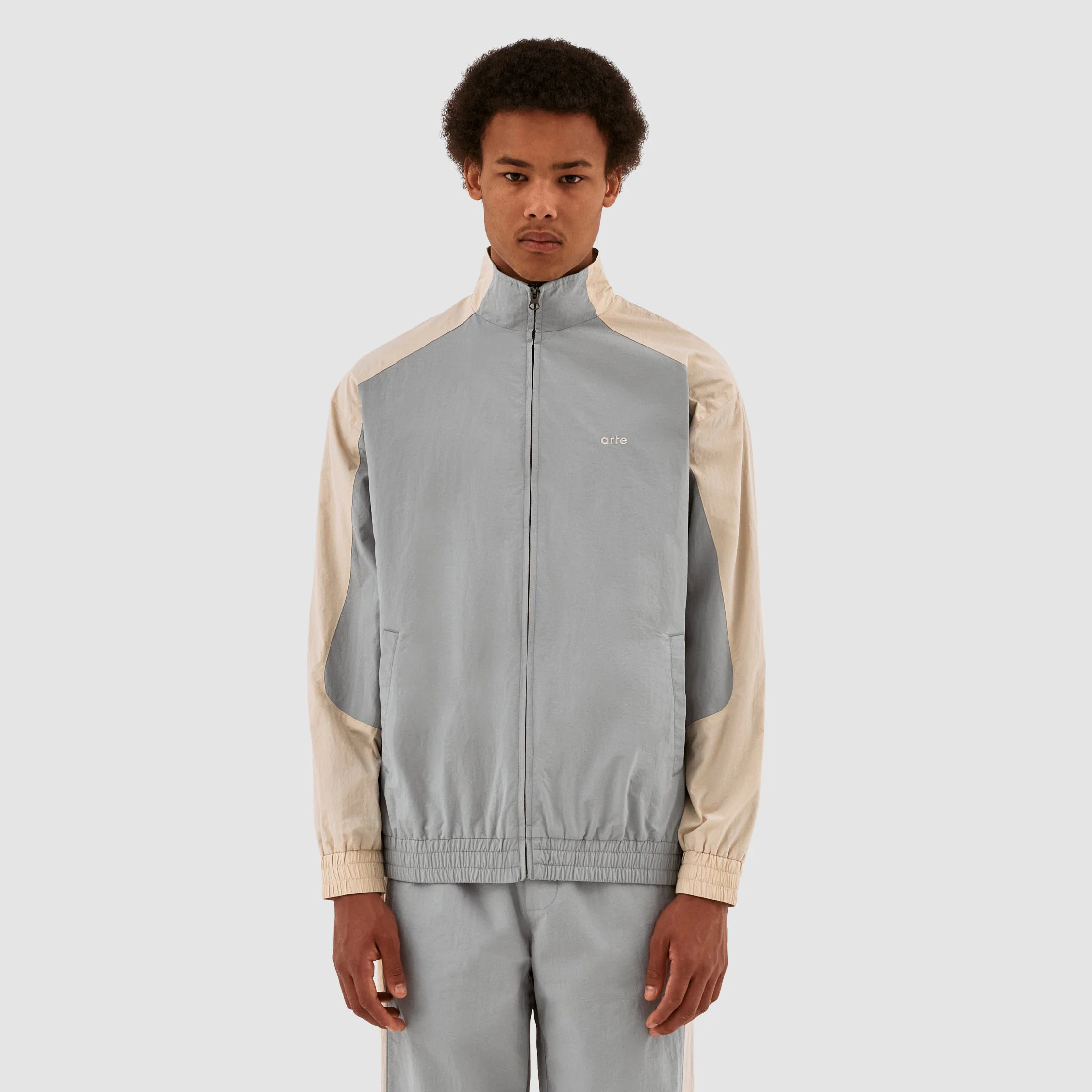 Jordan Colorblock Jacket - Cream/Grey