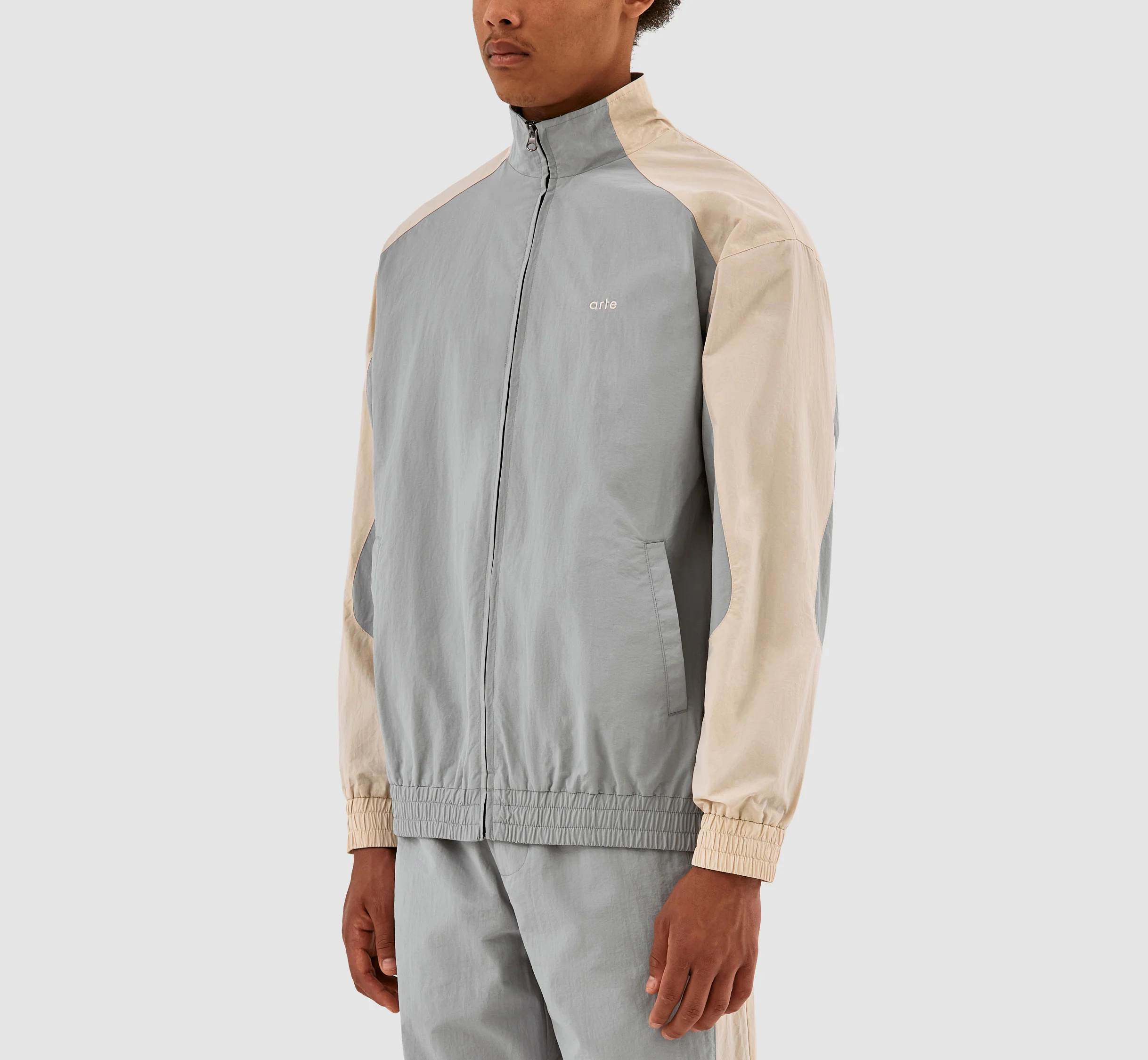 Jordan Colorblock Jacket - Cream/Grey - Image 4
