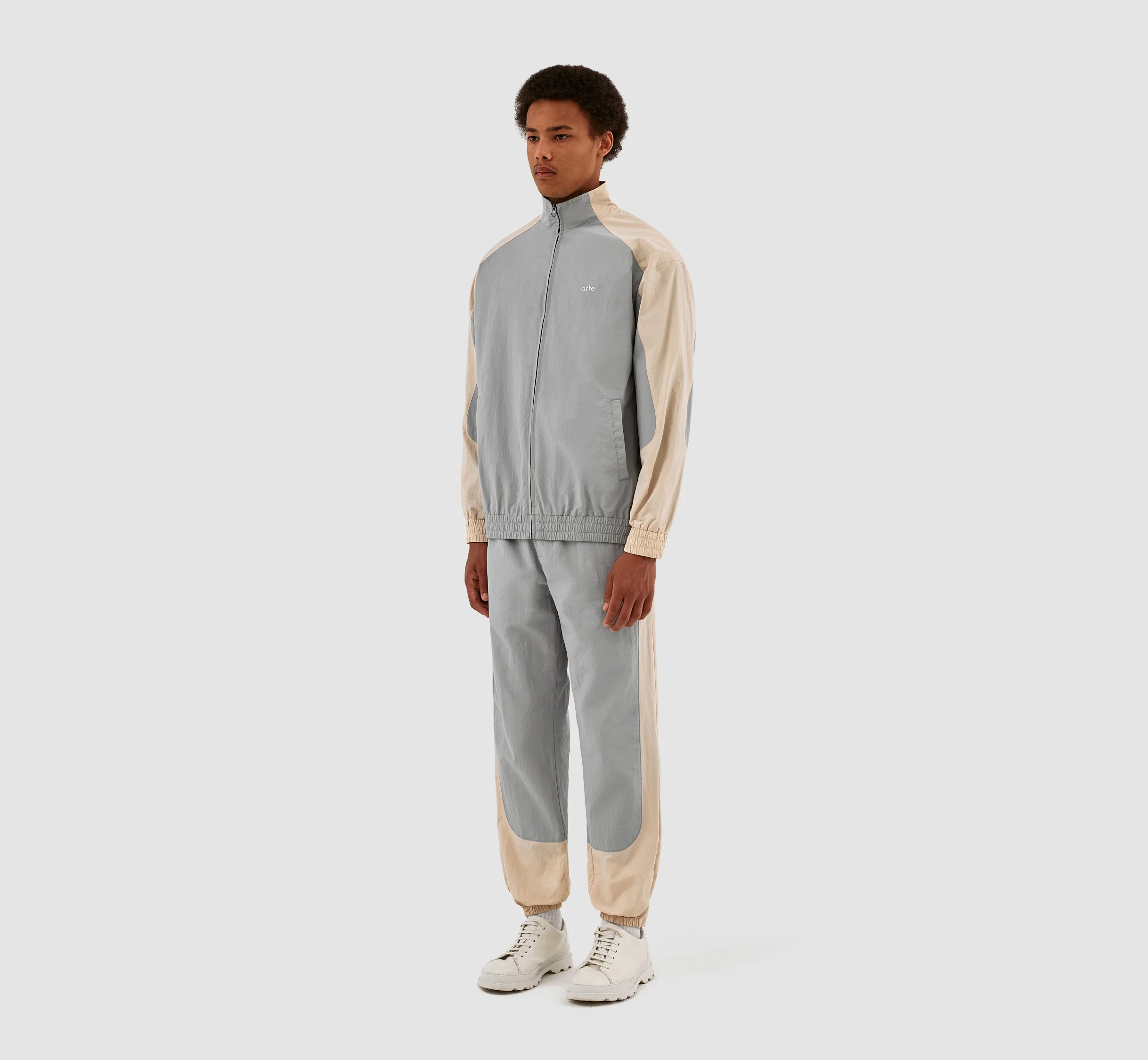 Jordan Colorblock Jacket - Cream/Grey - Image 6