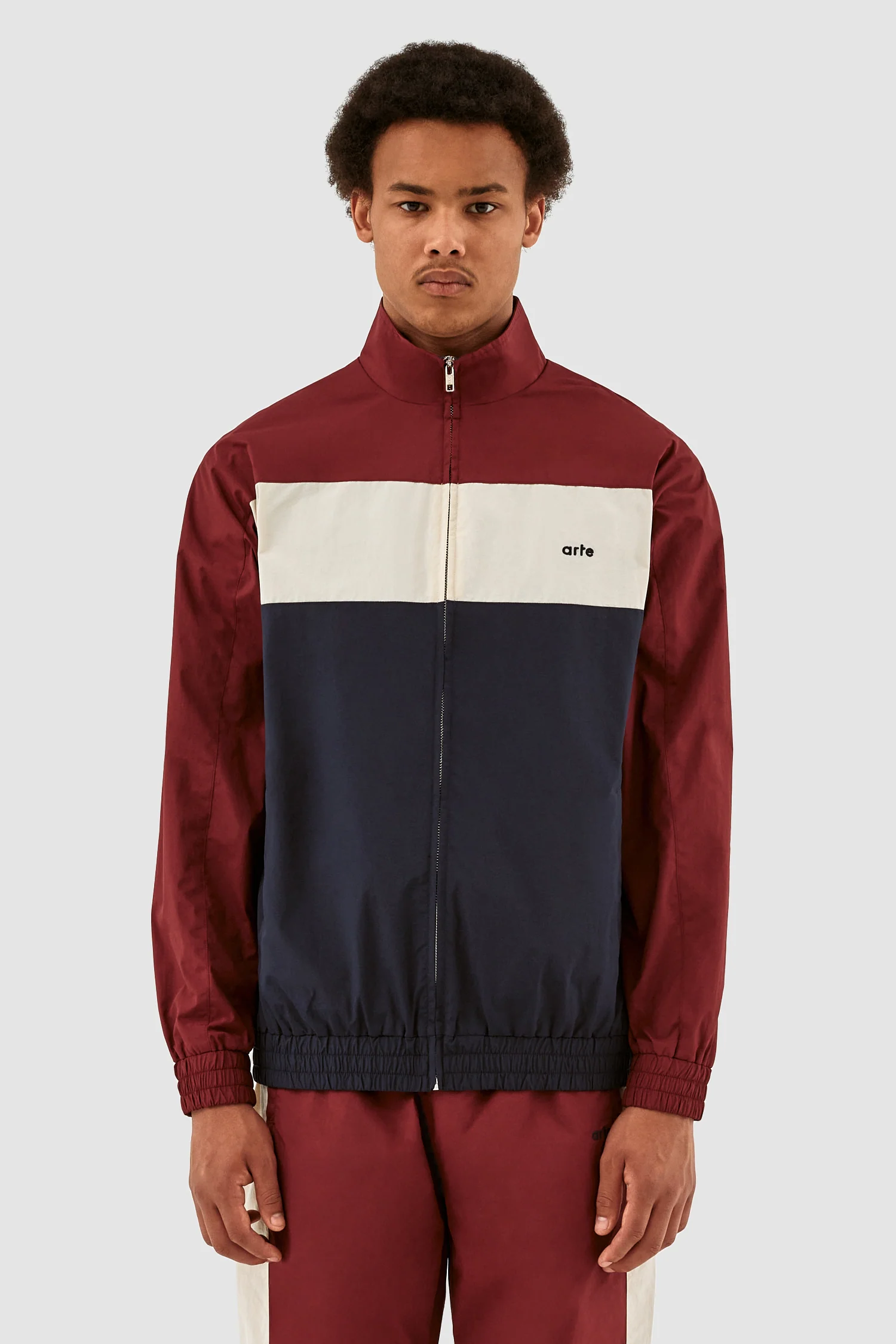 Jordan Colorblock Jacket - Navy/Bordeaux - Image 2