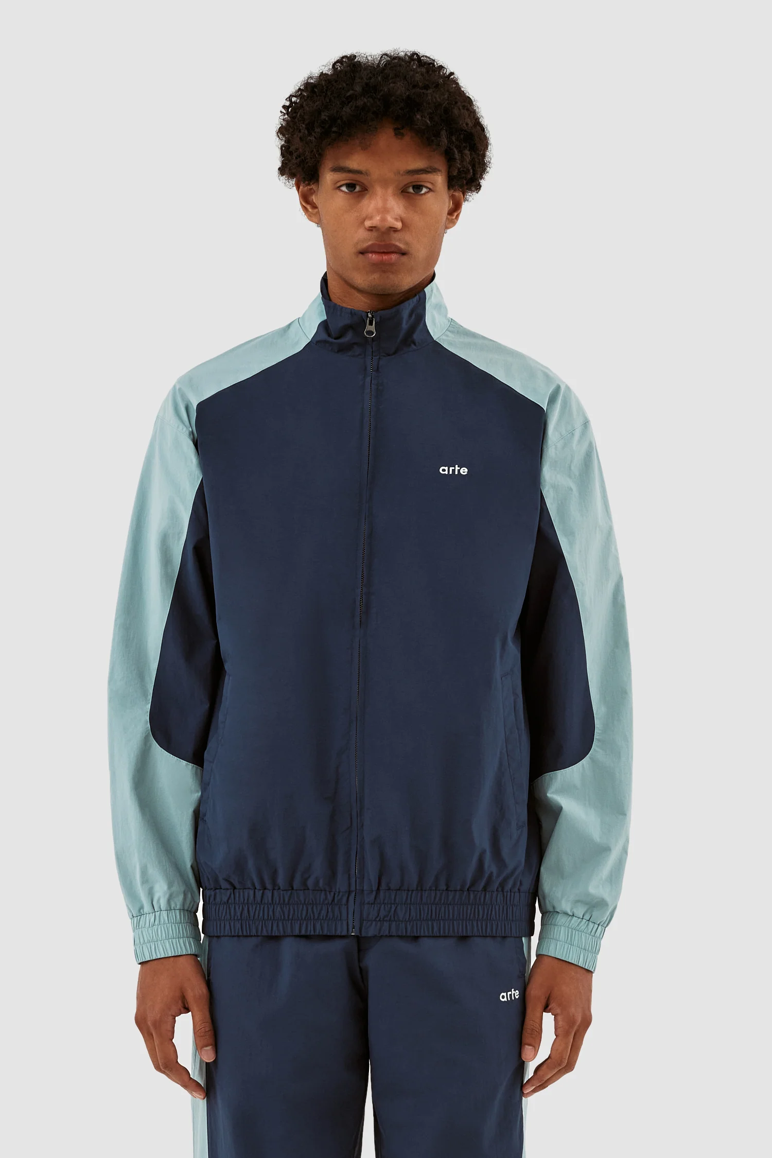 Jordan Colorblock Jacket - Navy/Light Blue - Image 2
