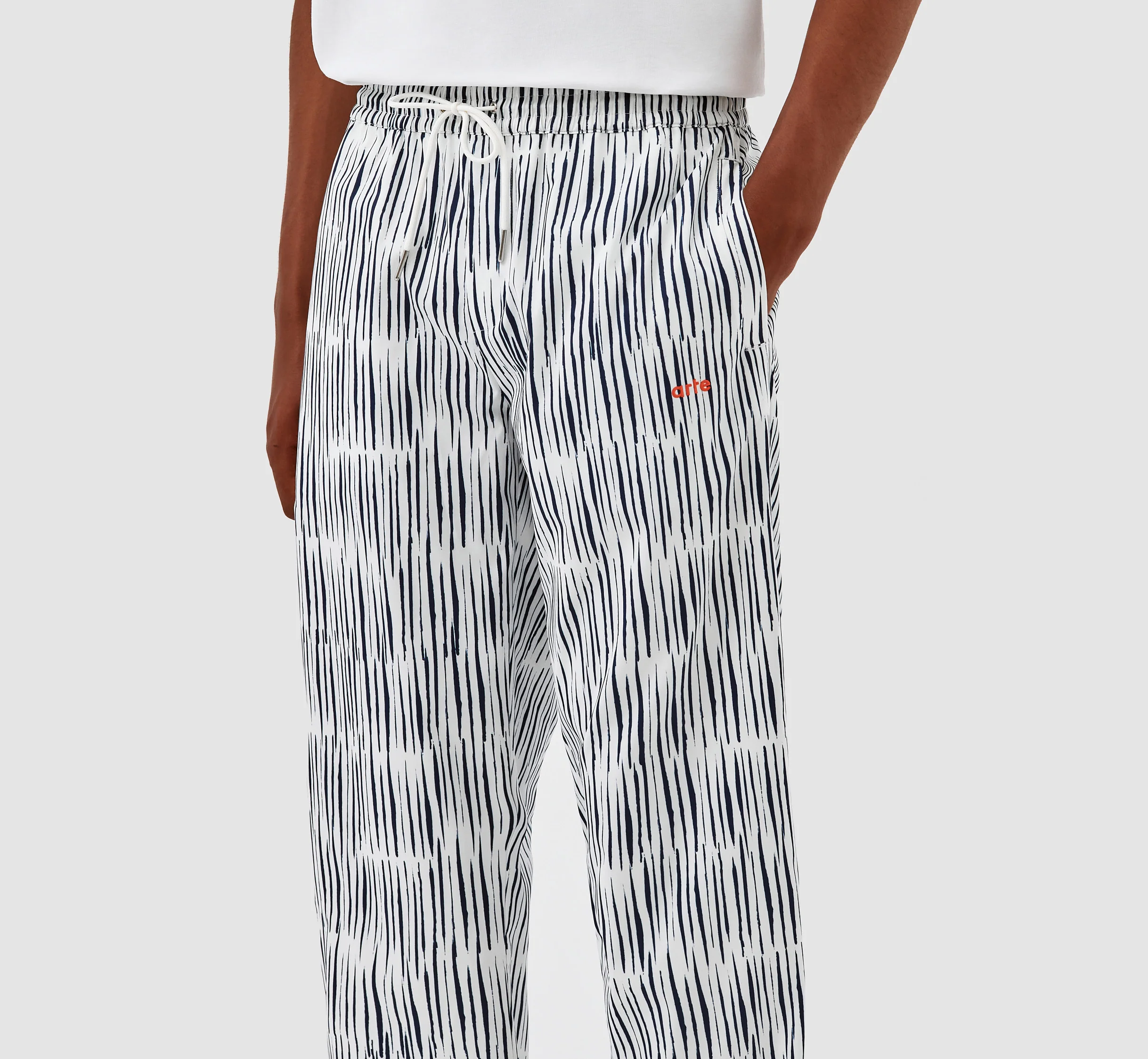 Jordan Pereira Pants - Cream/Navy - Image 4
