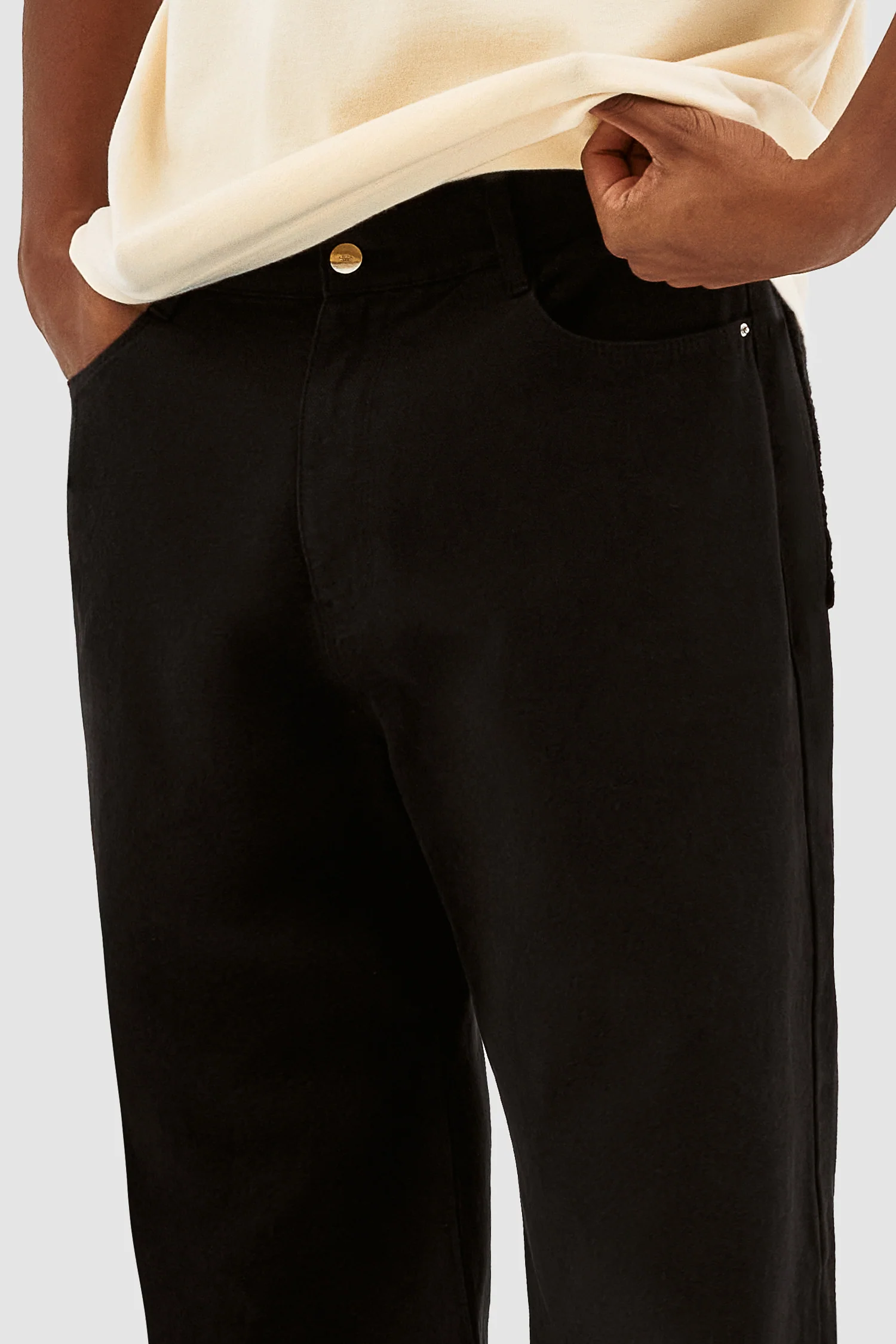 Joshua Detail Pants - Black - Image 7