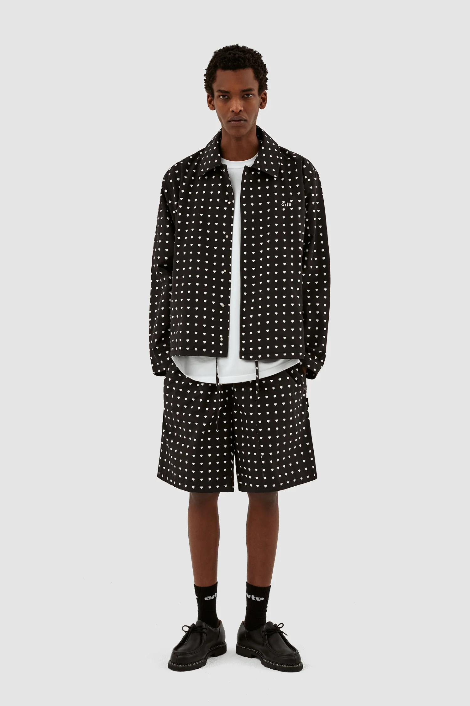 Jules Heart Jacket - Black/White - Image 4