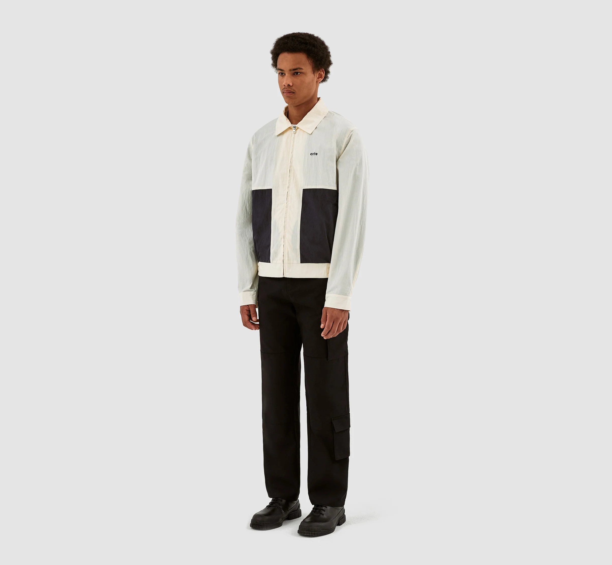 Julian Colorblock Jacket - Cream/Navy - Image 6