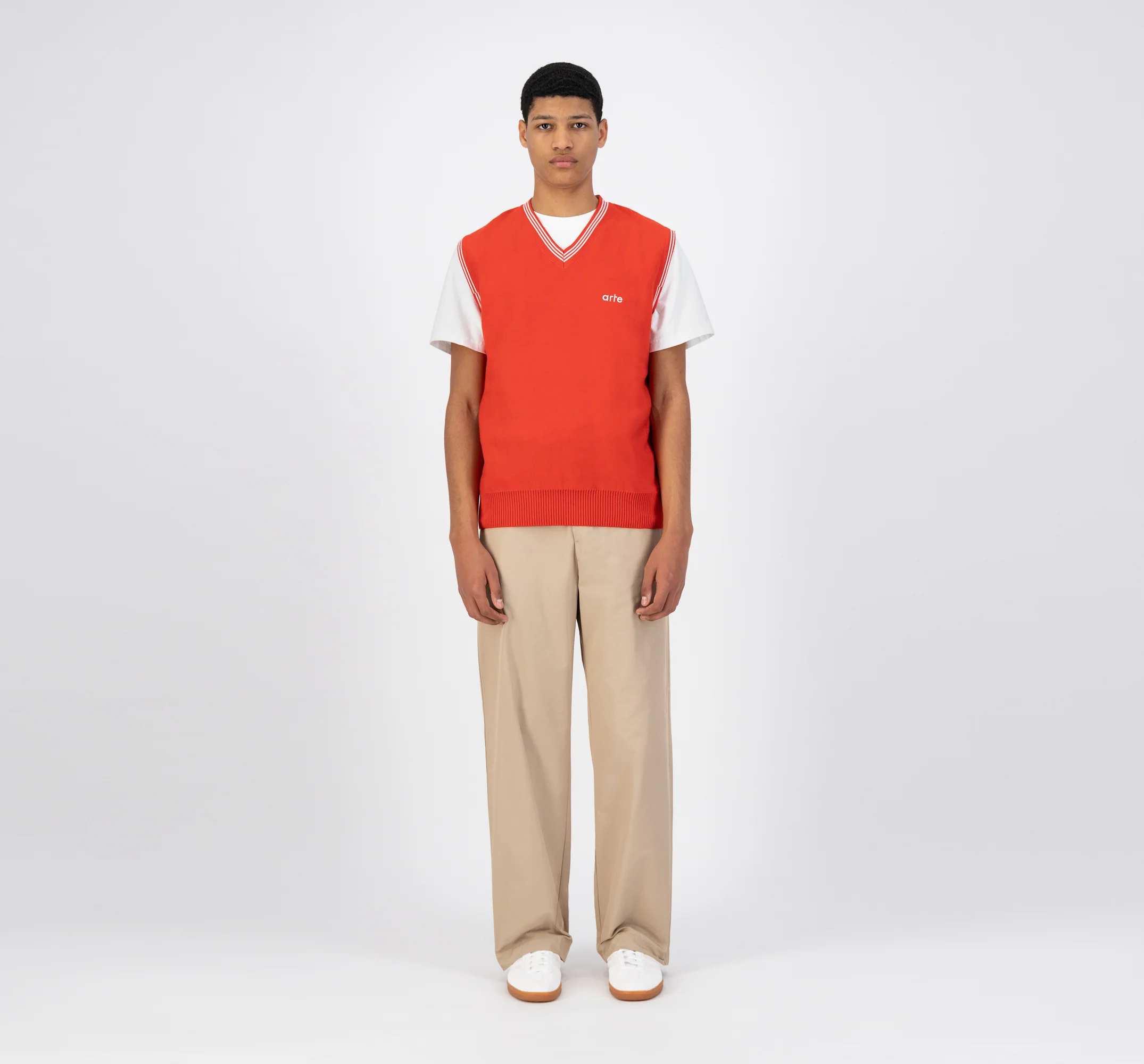 Karl Logo Knit - Red/White - Image 4