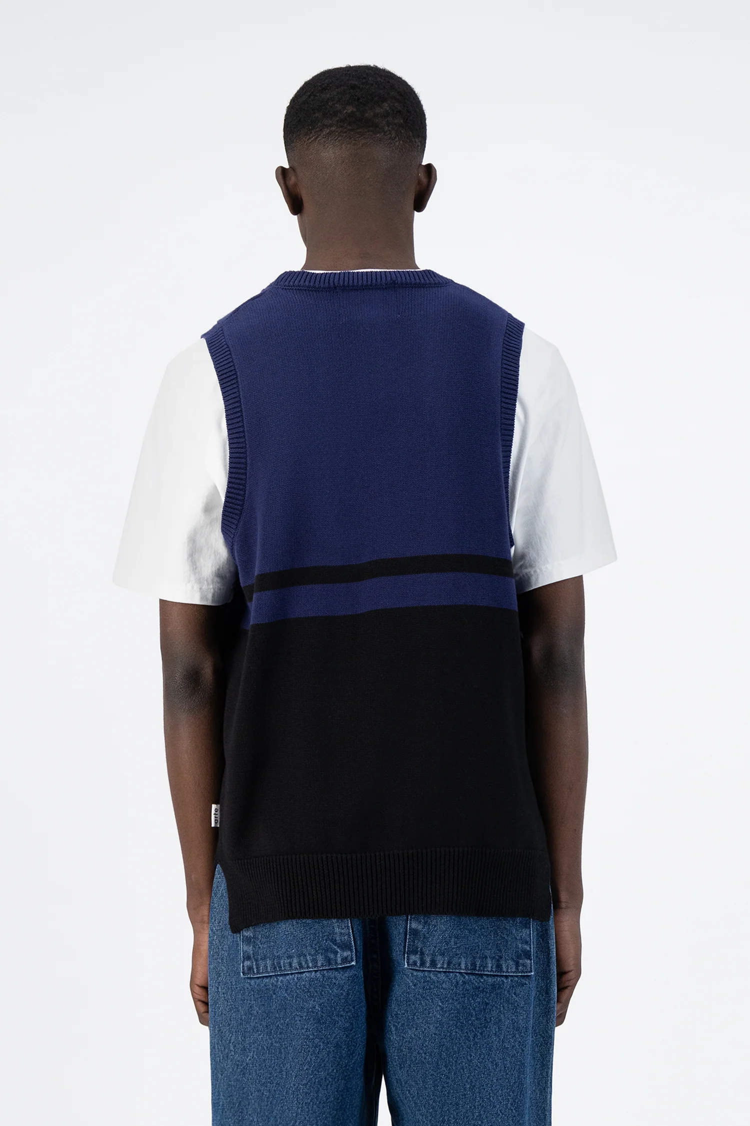 Karl Meio Knit - Black/Navy - Image 3