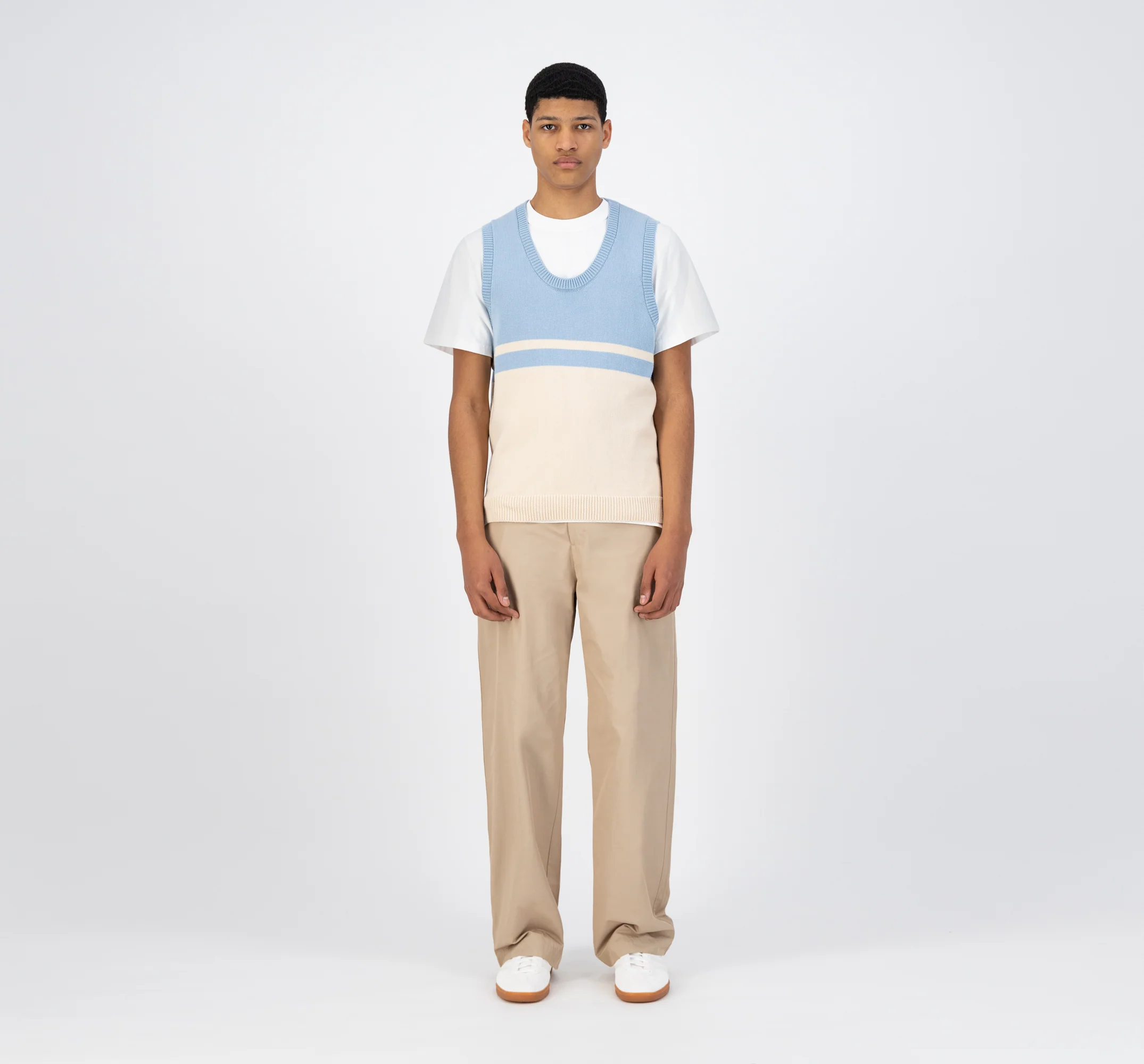 Karl Meio Knit - Skylight/Cream - Image 4