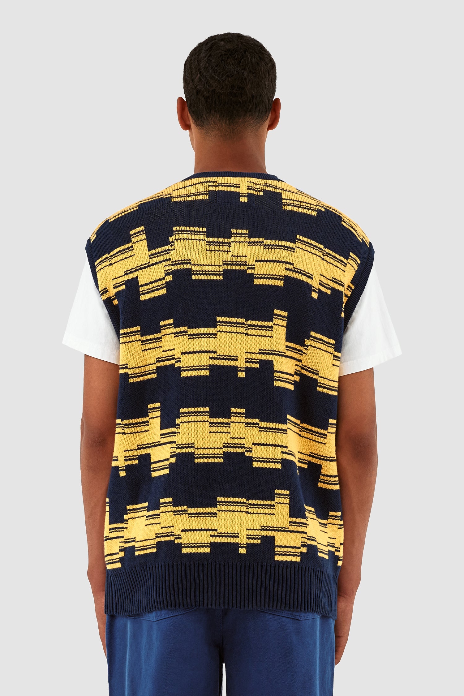 Karl Tertis Knit - Navy/Yellow - Image 3