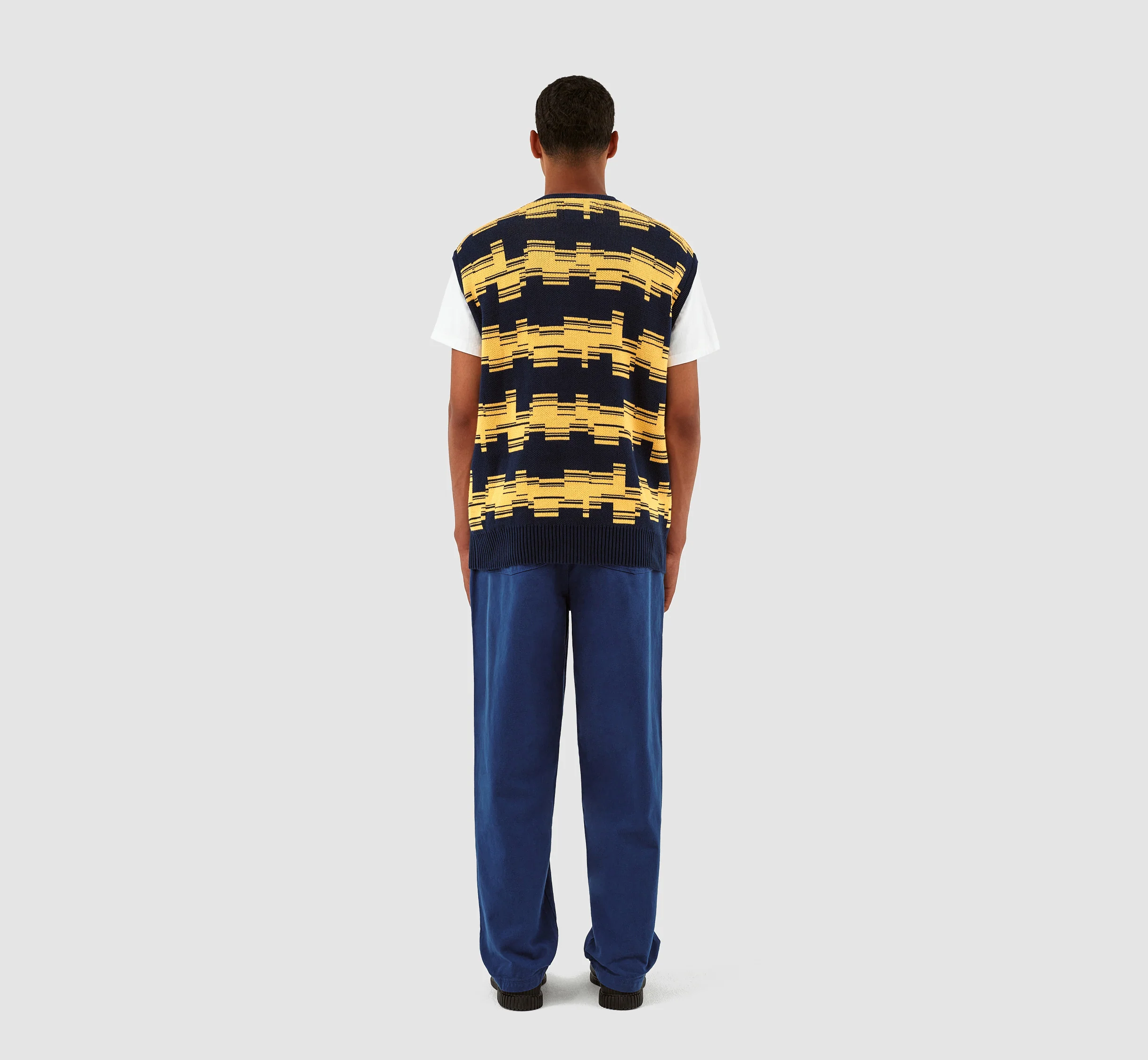 Karl Tertis Knit - Navy/Yellow - Image 7