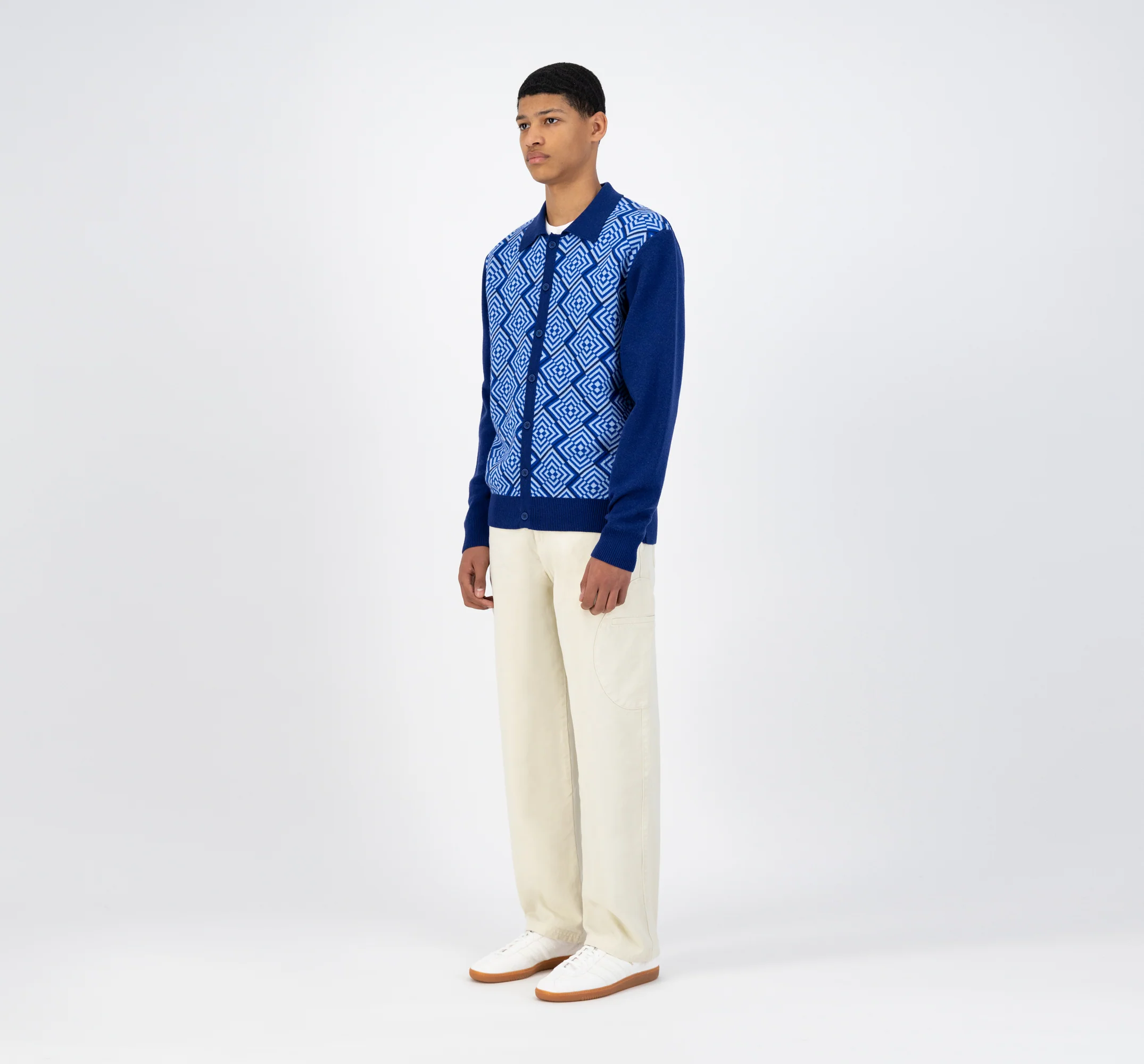 Karp Knit Cardigan - Blue - Image 4