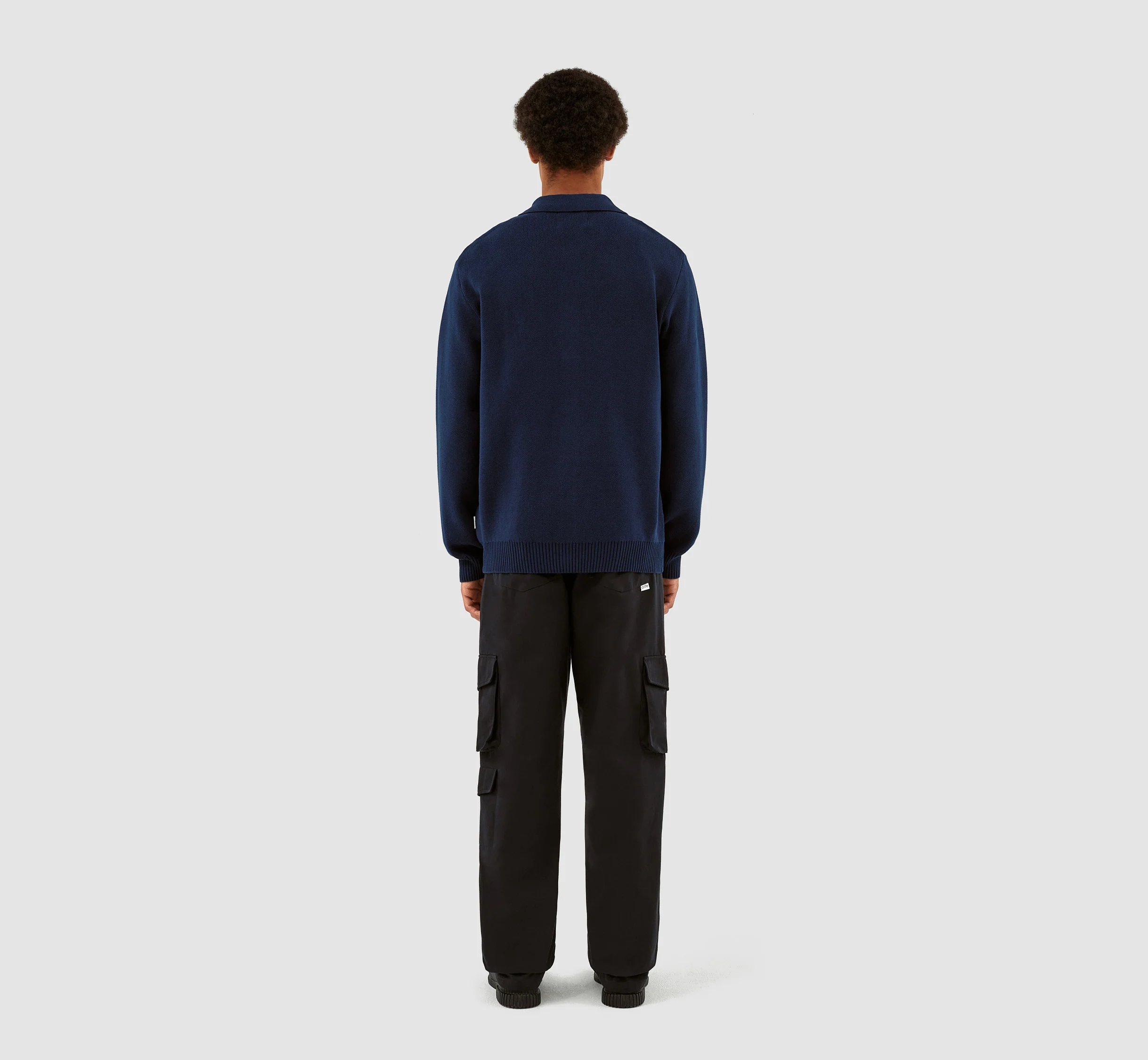 Keler Stripe Cardigan - Navy/Black - Image 6