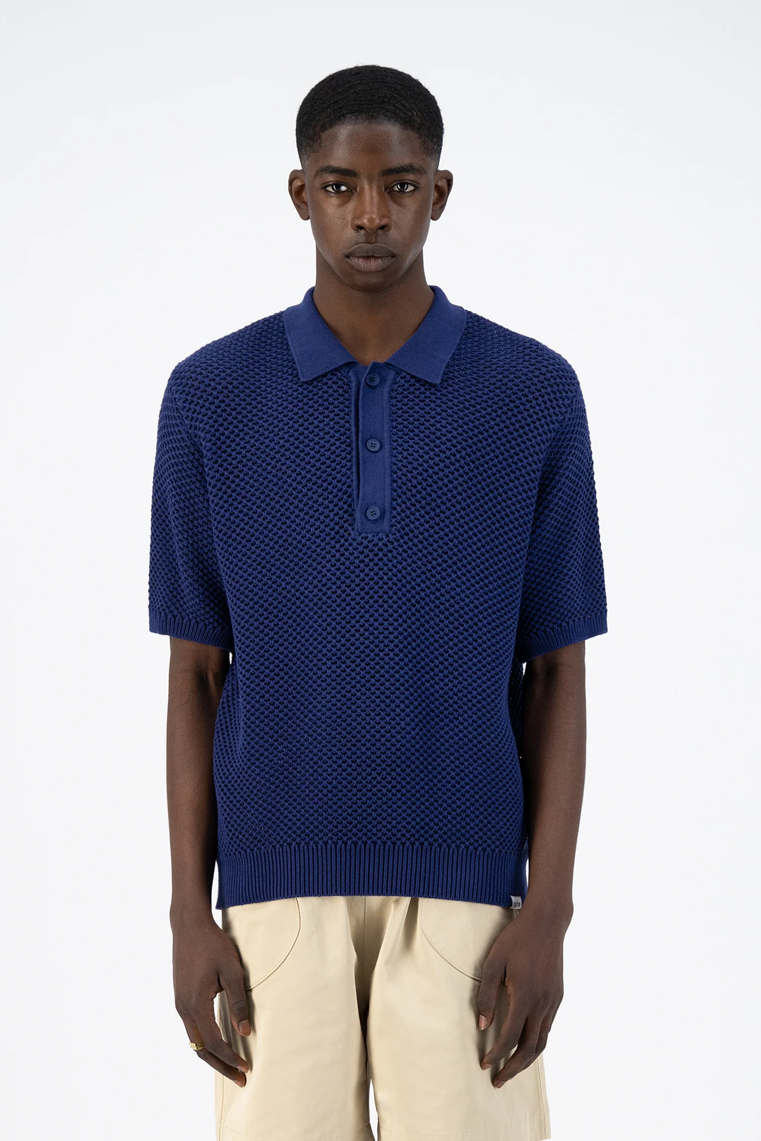 Kiewic Knit Polo - Navy - Image 2
