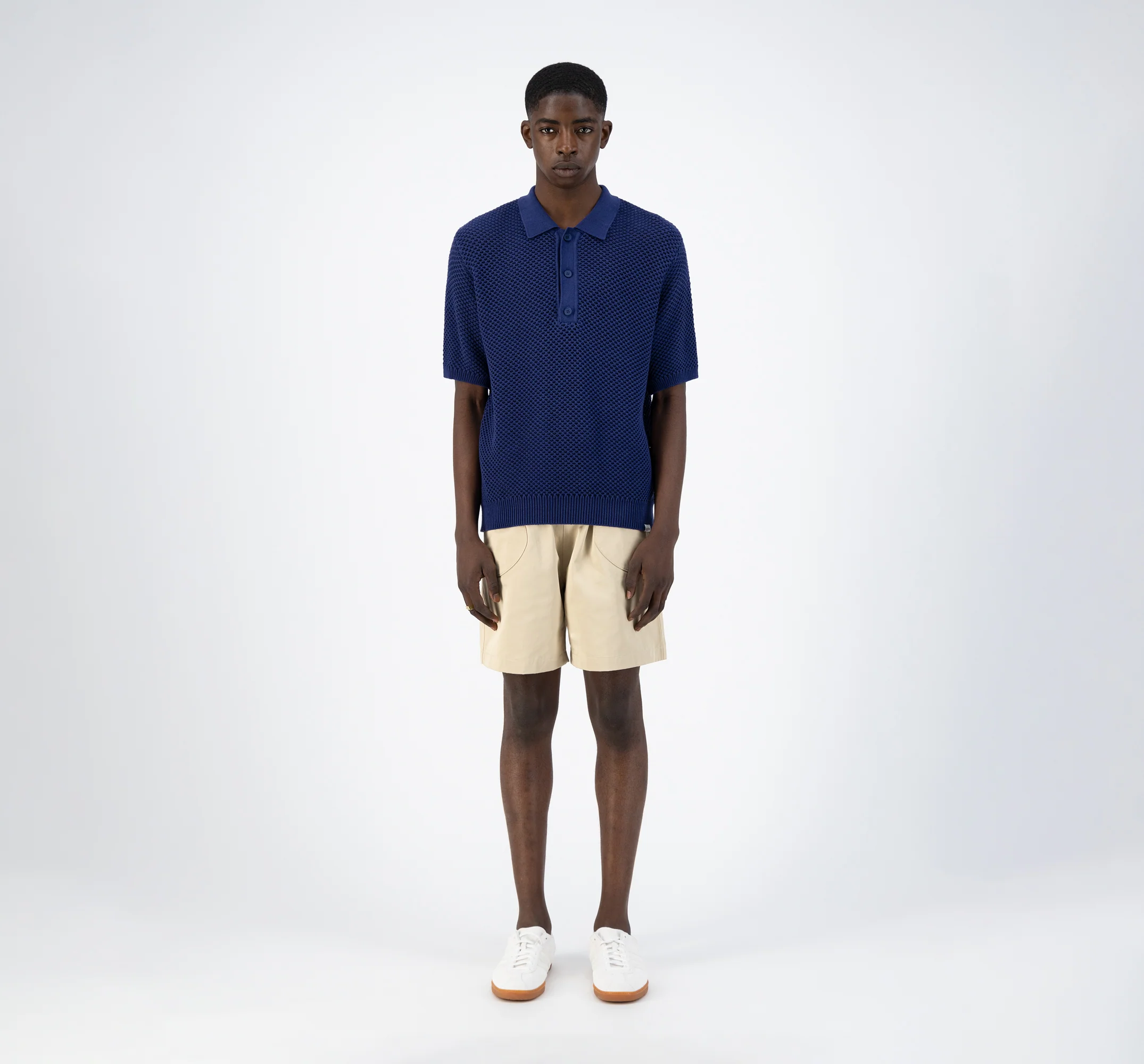 Kiewic Knit Polo - Navy - Image 4