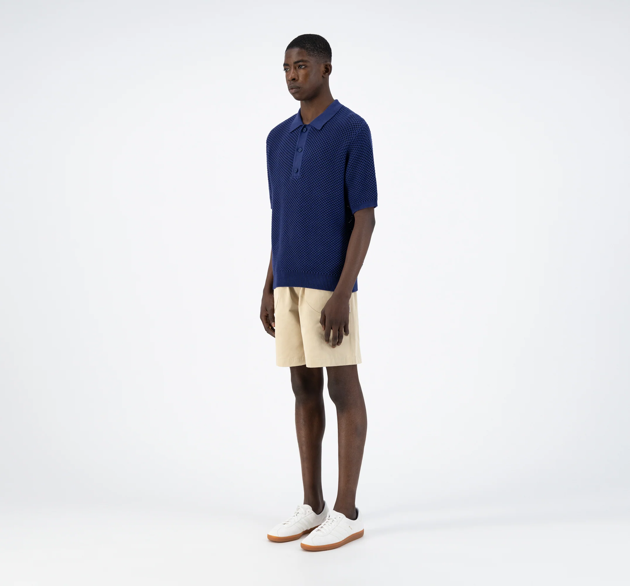 Kiewic Knit Polo - Navy - Image 6