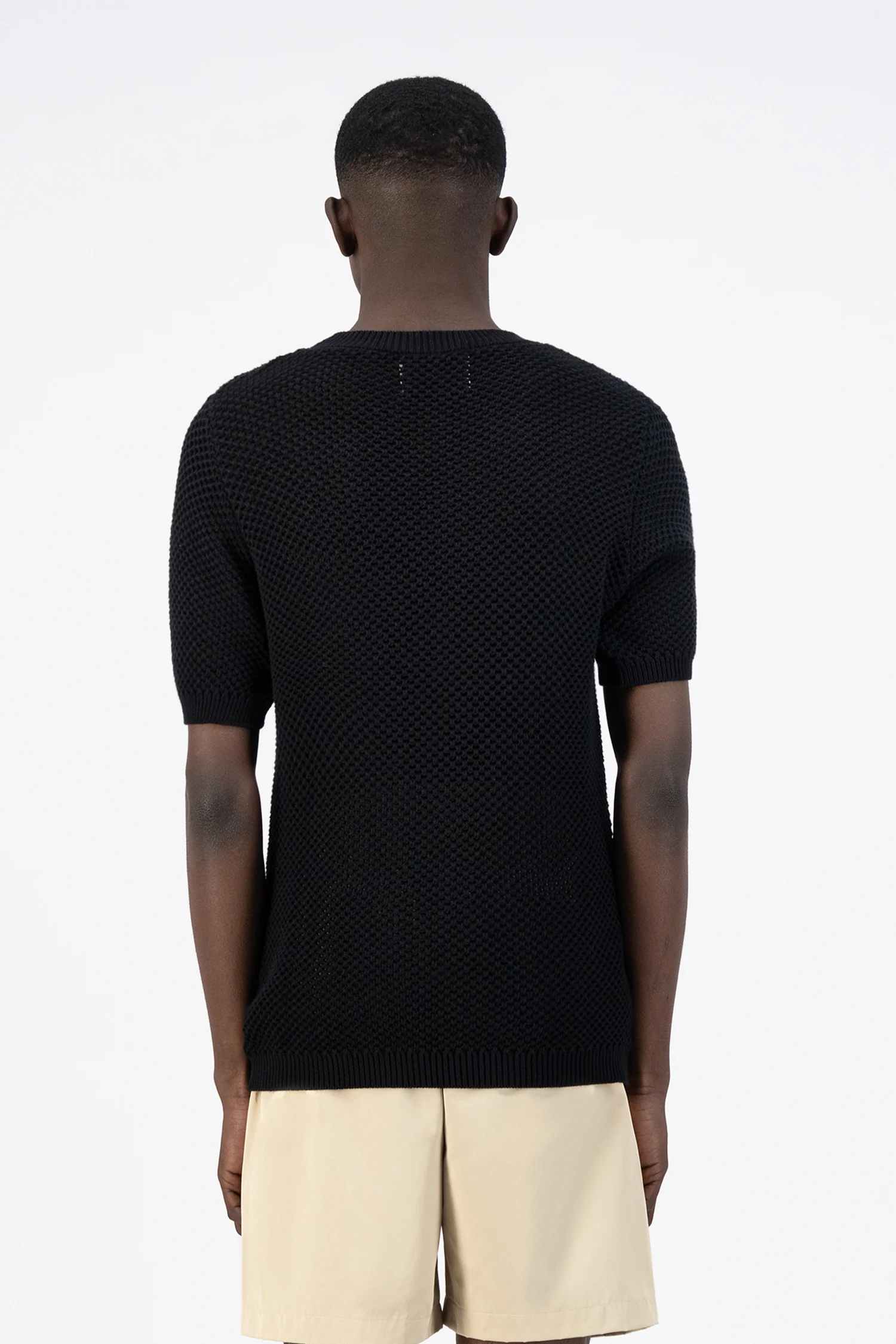 Kiewic Knit T-shirt - Black - Image 3