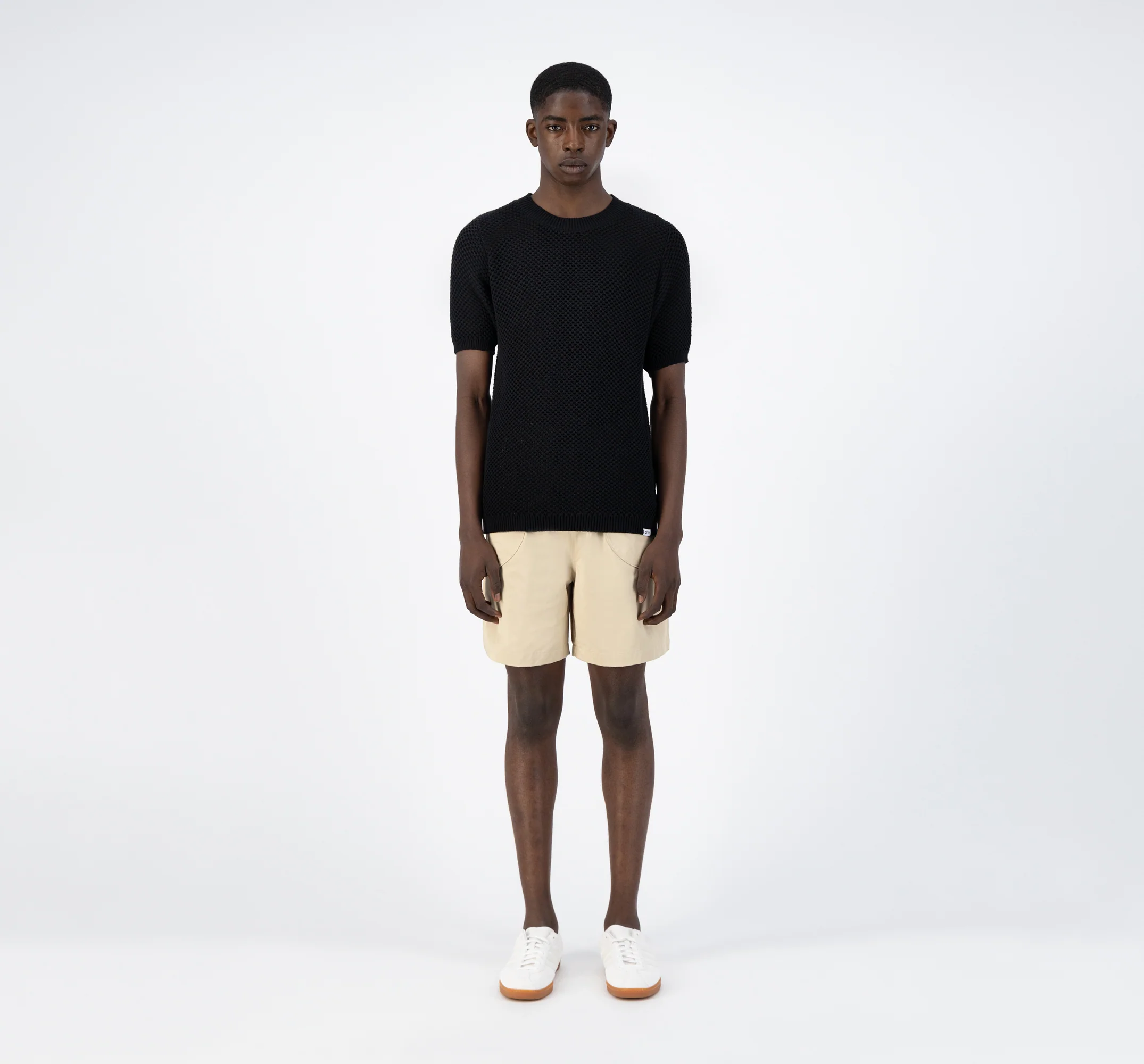 Kiewic Knit T-shirt - Black - Image 4