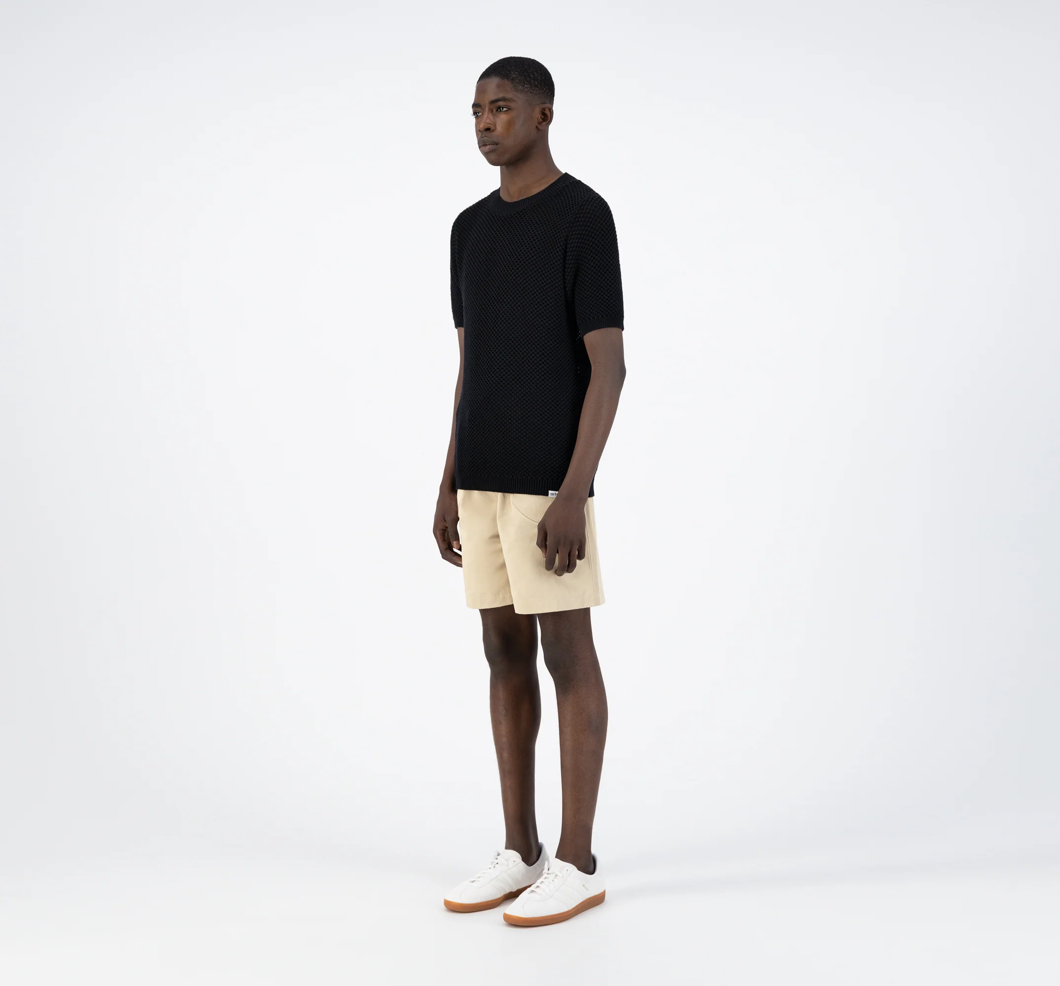 Kiewic Knit T-shirt - Black - Image 6