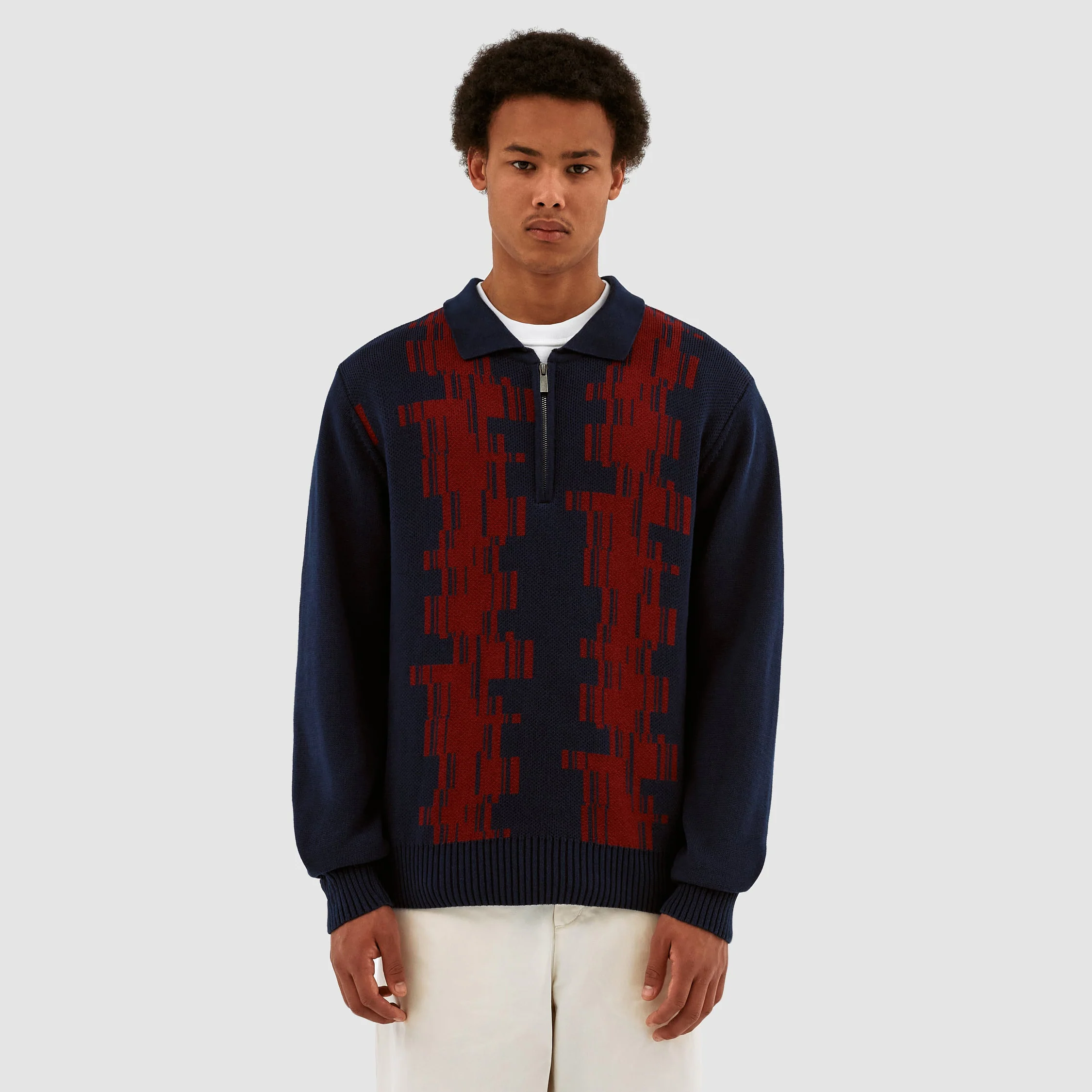 Know Tertis Polo - Navy/Bordeaux