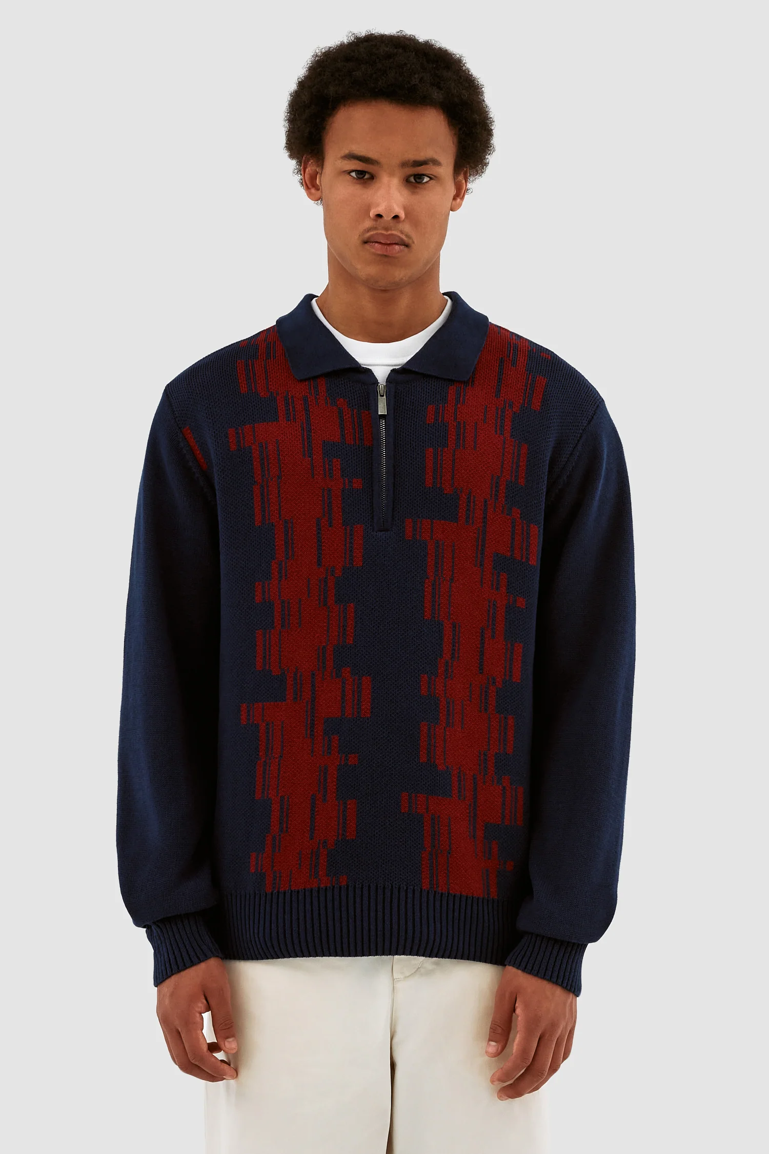 Know Tertis Polo - Navy/Bordeaux - Image 2