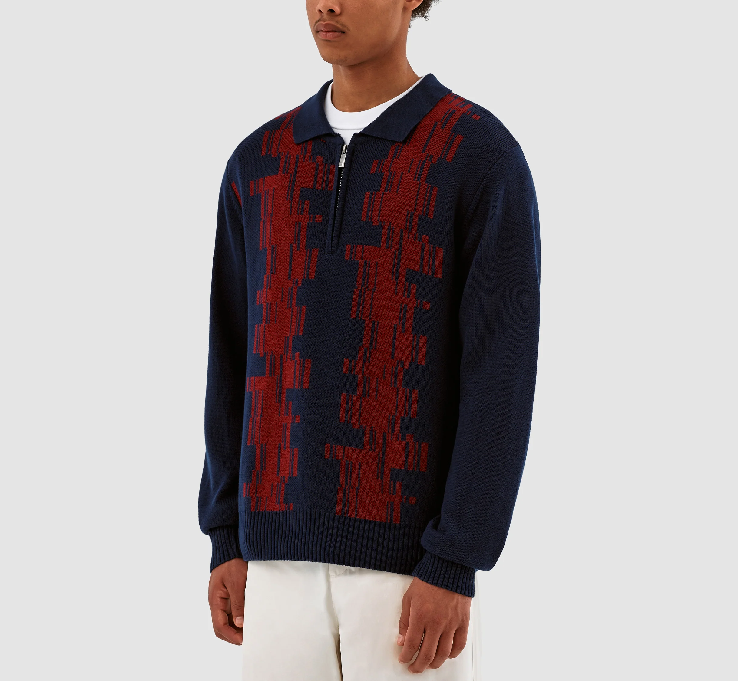 Know Tertis Polo - Navy/Bordeaux - Image 4