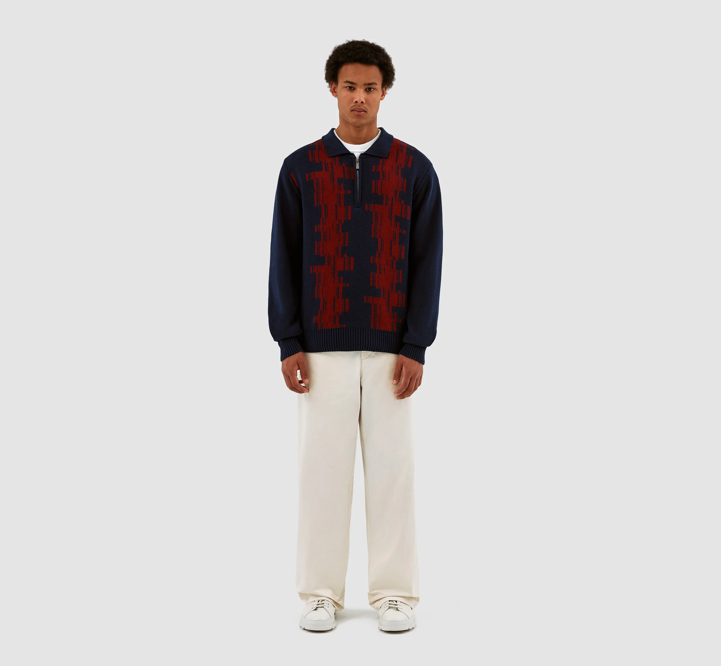 Know Tertis Polo - Navy/Bordeaux - Image 5